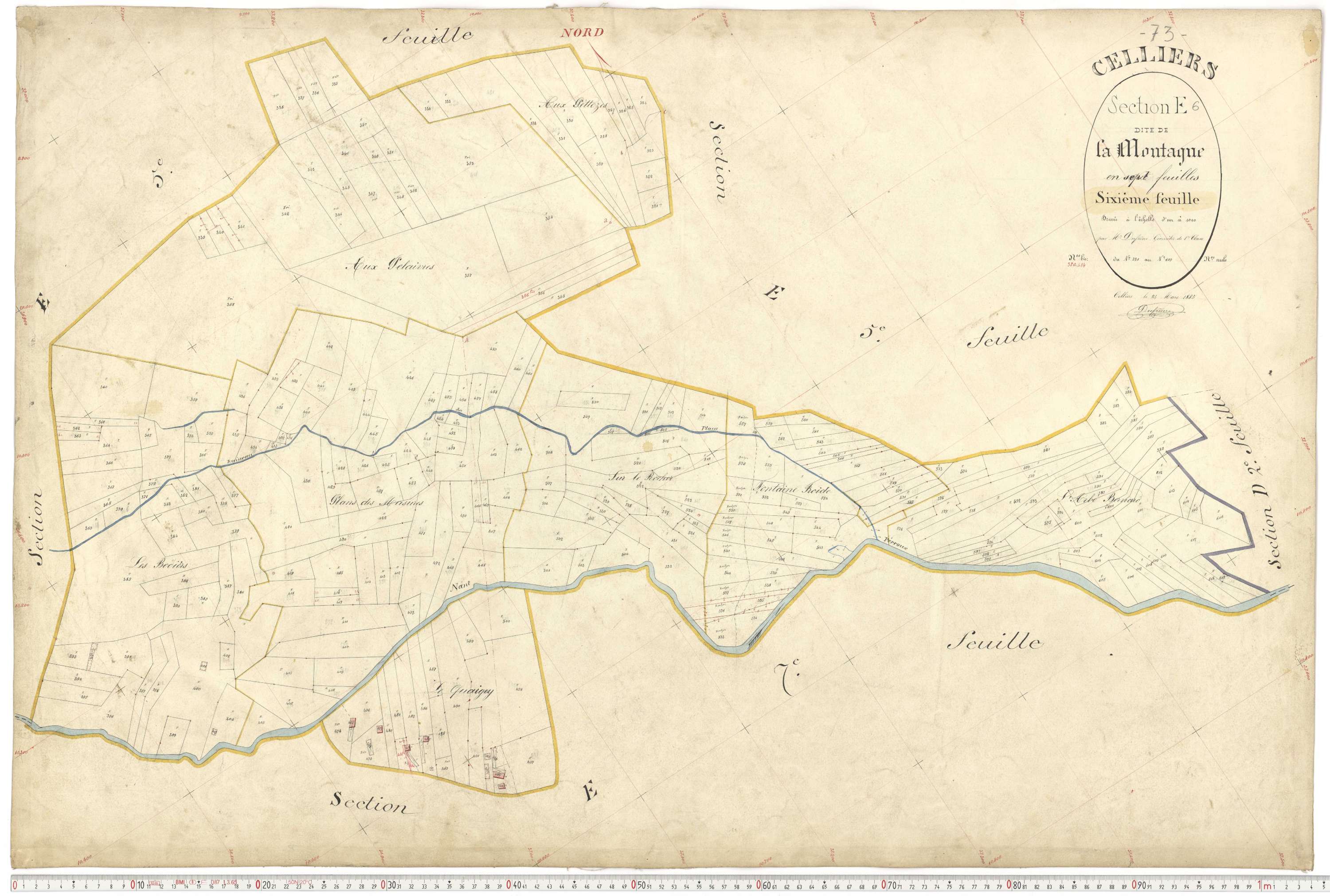 La Léchère - Plans cadastraux du premier cadastre français.