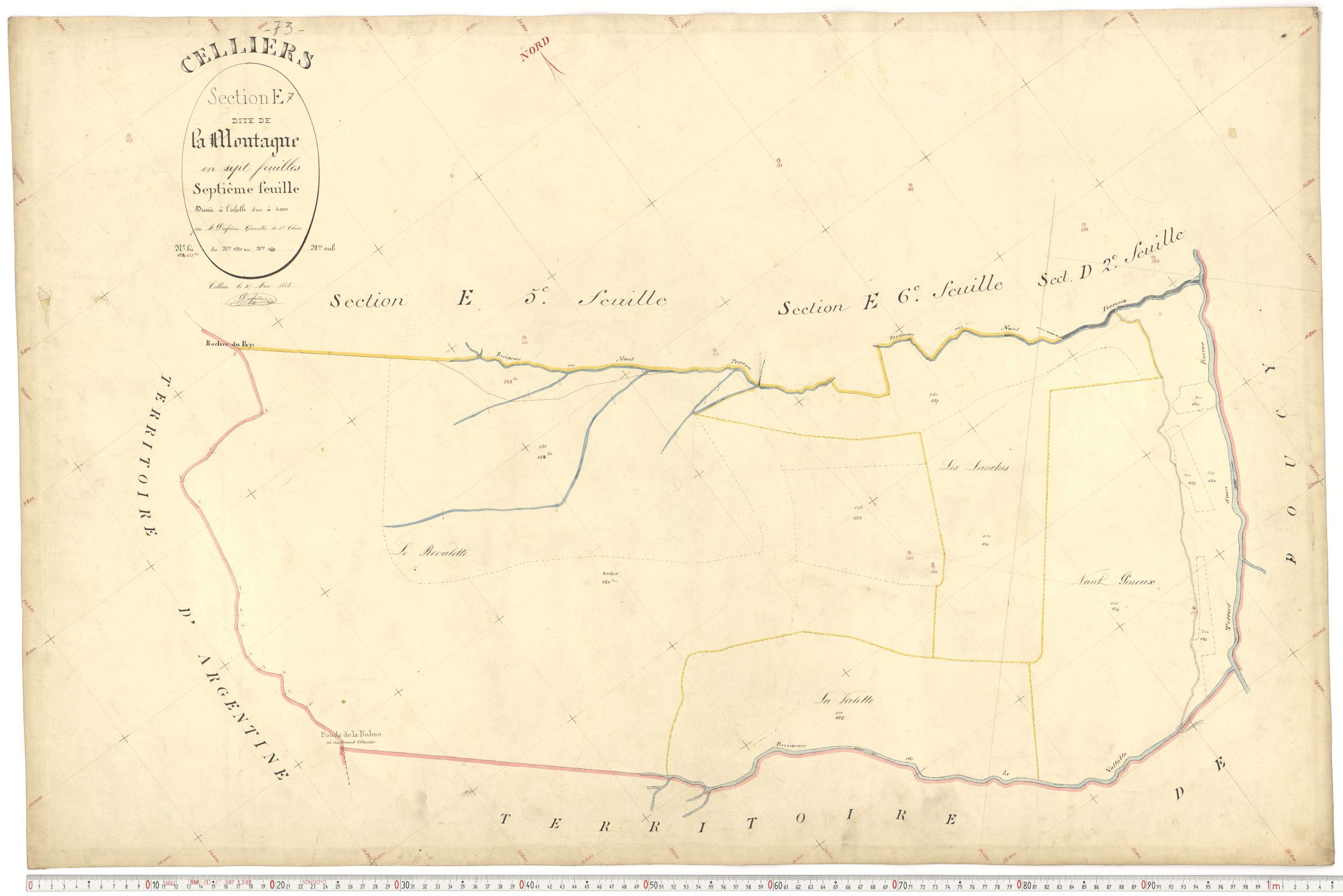 La Léchère - Plans cadastraux du premier cadastre français.
