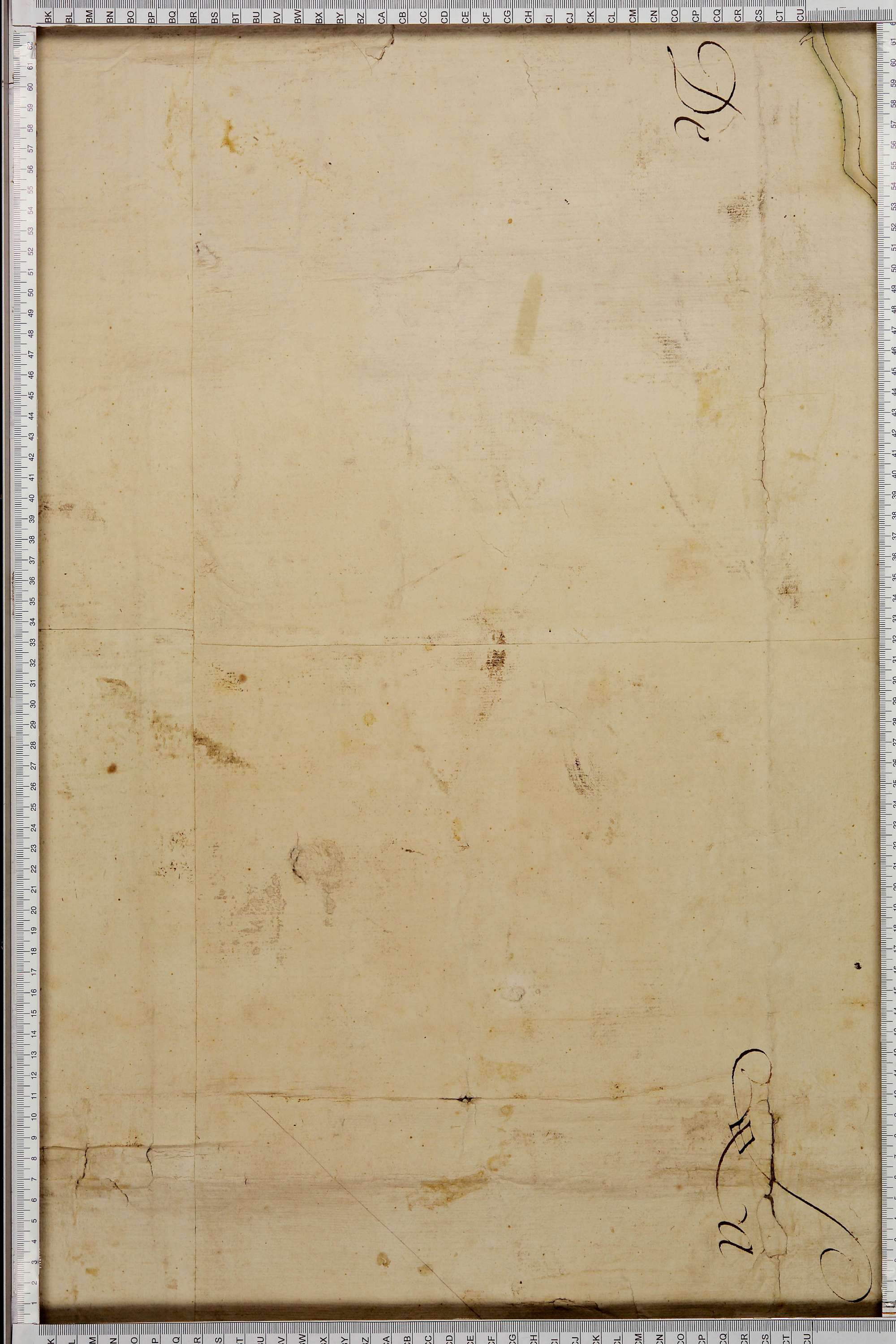 La Léchère - Copie de la mappe originale (plan cadastral) de la commune de Doucy en Tarentaise. Signée Cocelli, directeur de la péréquation.