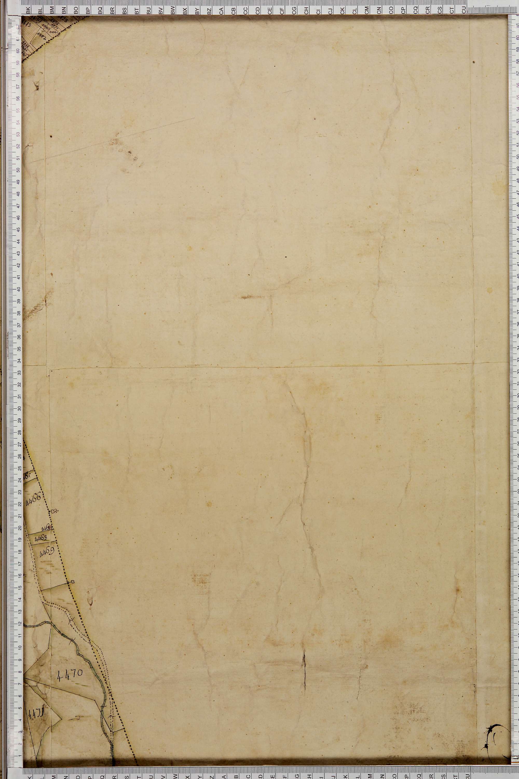 La Léchère - Copie de la mappe originale (plan cadastral) de la commune de Doucy en Tarentaise. Signée Cocelli, directeur de la péréquation.
