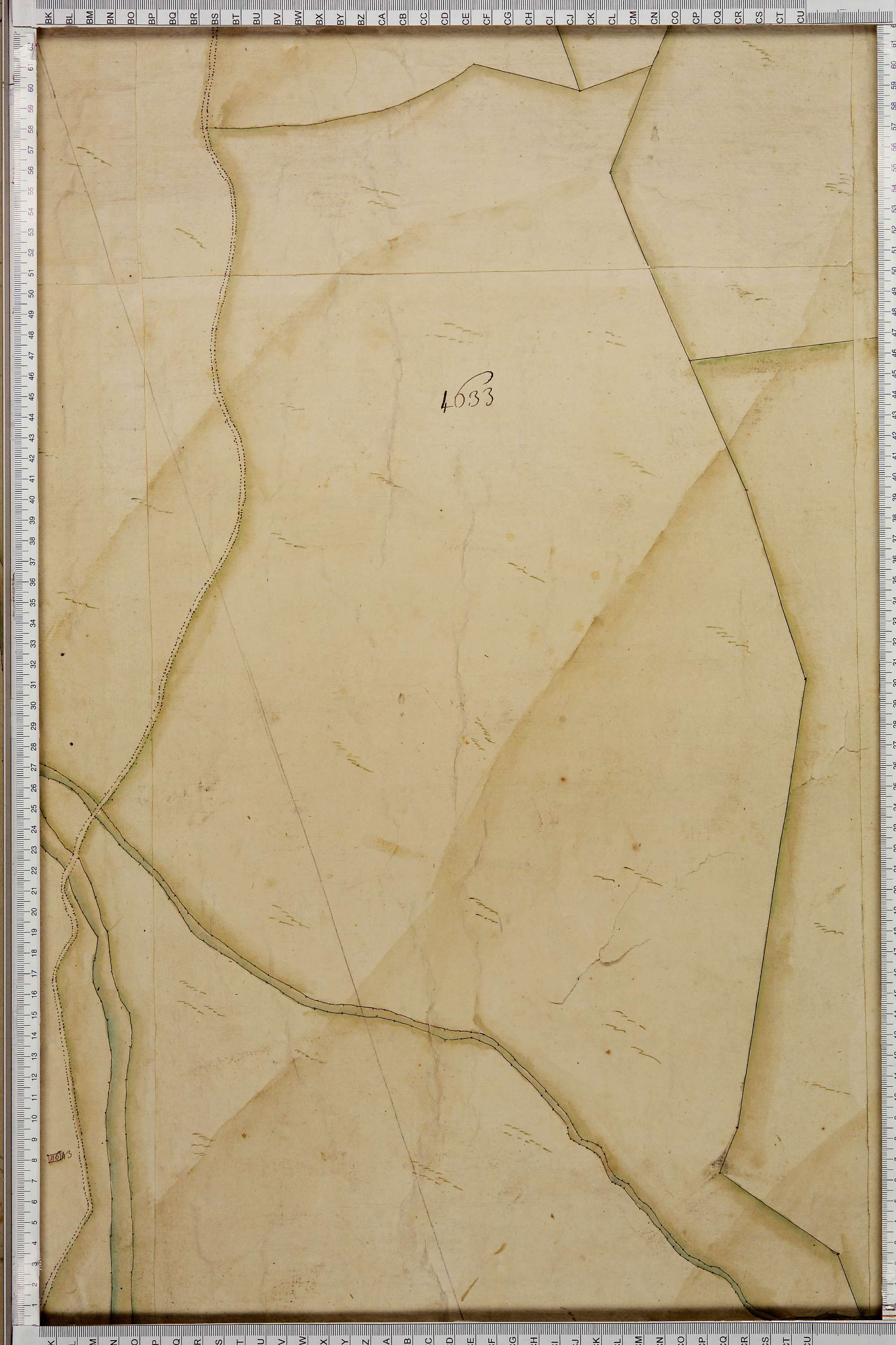 La Léchère - Copie de la mappe originale (plan cadastral) de la commune de Doucy en Tarentaise. Signée Cocelli, directeur de la péréquation.