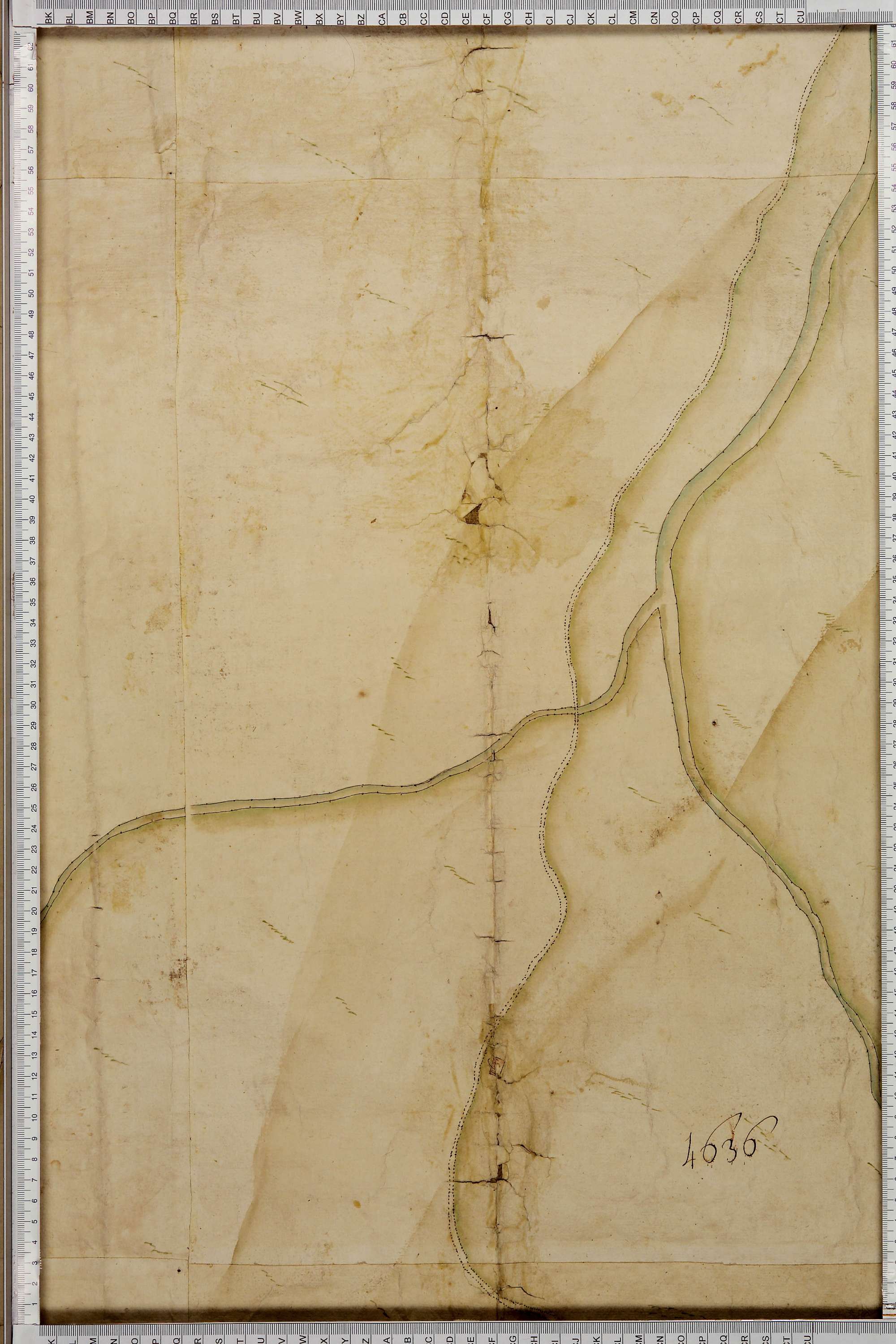 La Léchère - Copie de la mappe originale (plan cadastral) de la commune de Doucy en Tarentaise. Signée Cocelli, directeur de la péréquation.