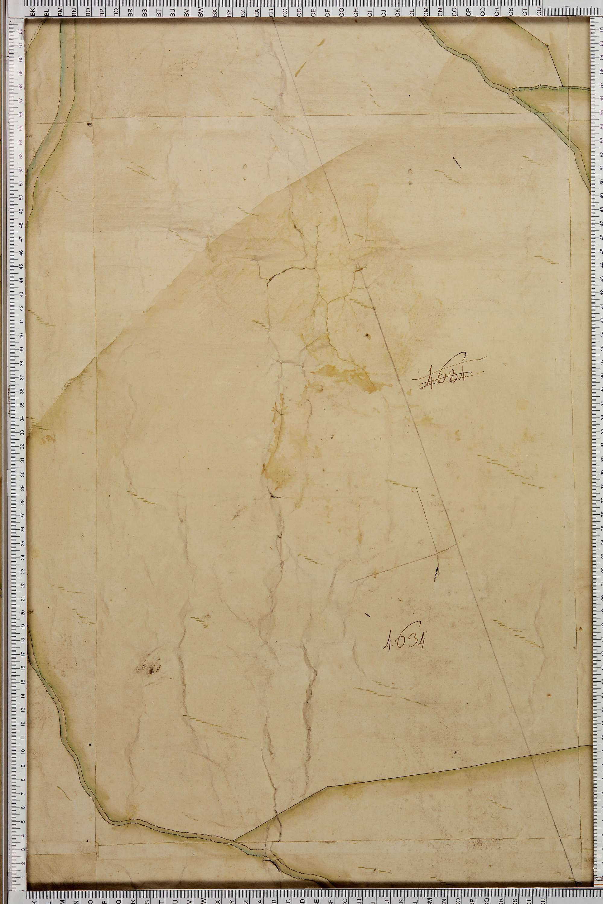 La Léchère - Copie de la mappe originale (plan cadastral) de la commune de Doucy en Tarentaise. Signée Cocelli, directeur de la péréquation.
