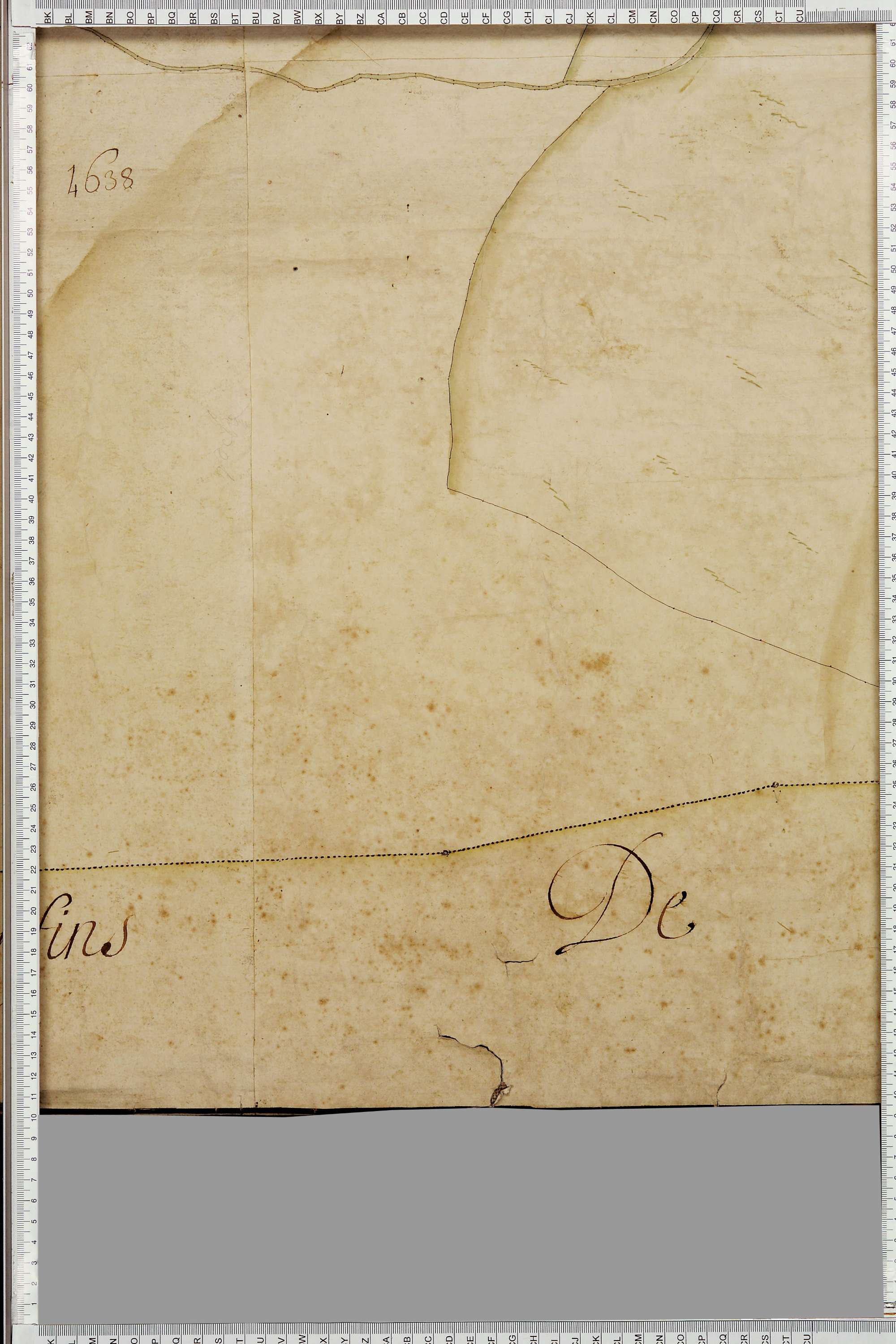 La Léchère - Copie de la mappe originale (plan cadastral) de la commune de Doucy en Tarentaise. Signée Cocelli, directeur de la péréquation.