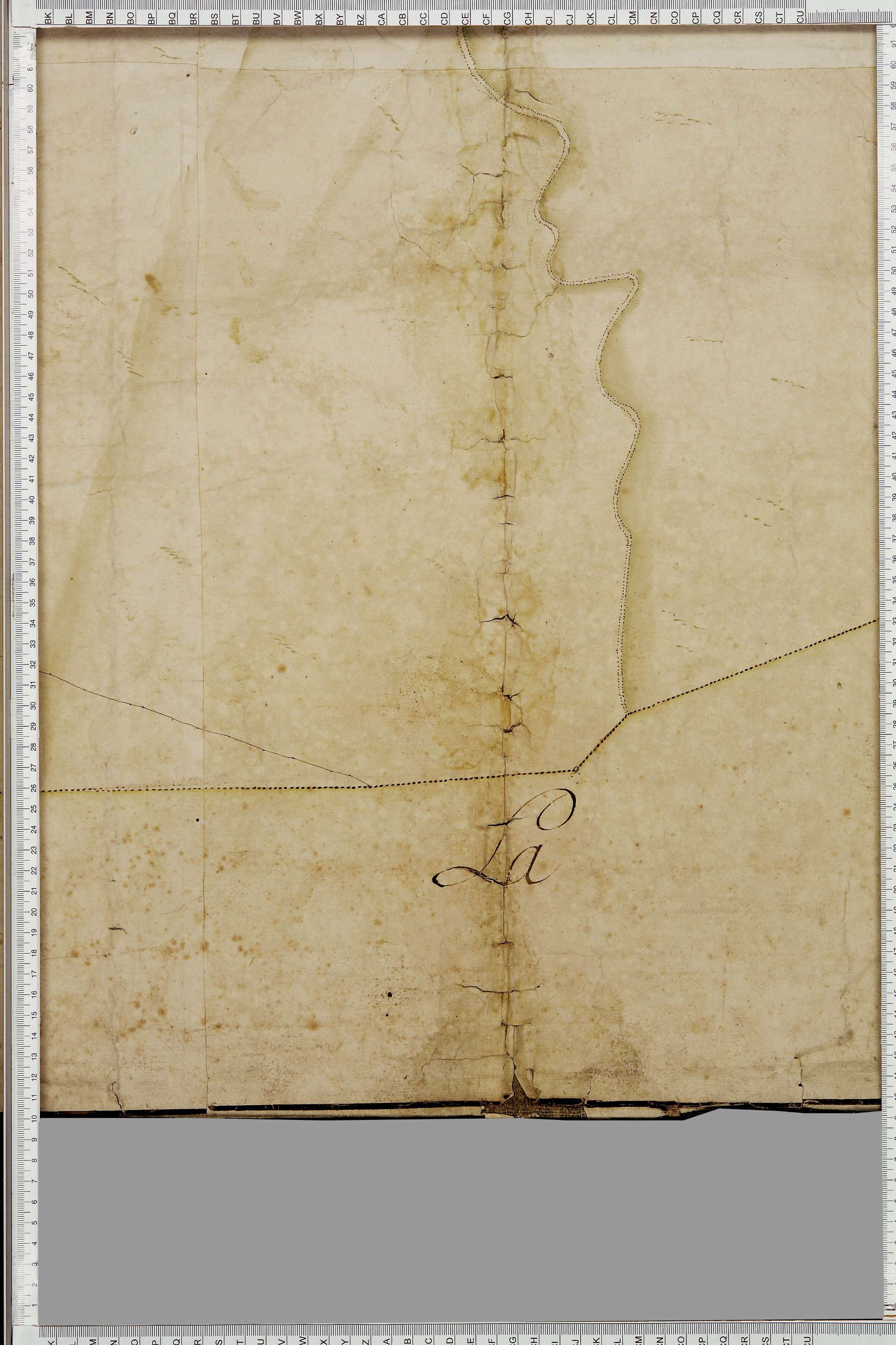 La Léchère - Copie de la mappe originale (plan cadastral) de la commune de Doucy en Tarentaise. Signée Cocelli, directeur de la péréquation.