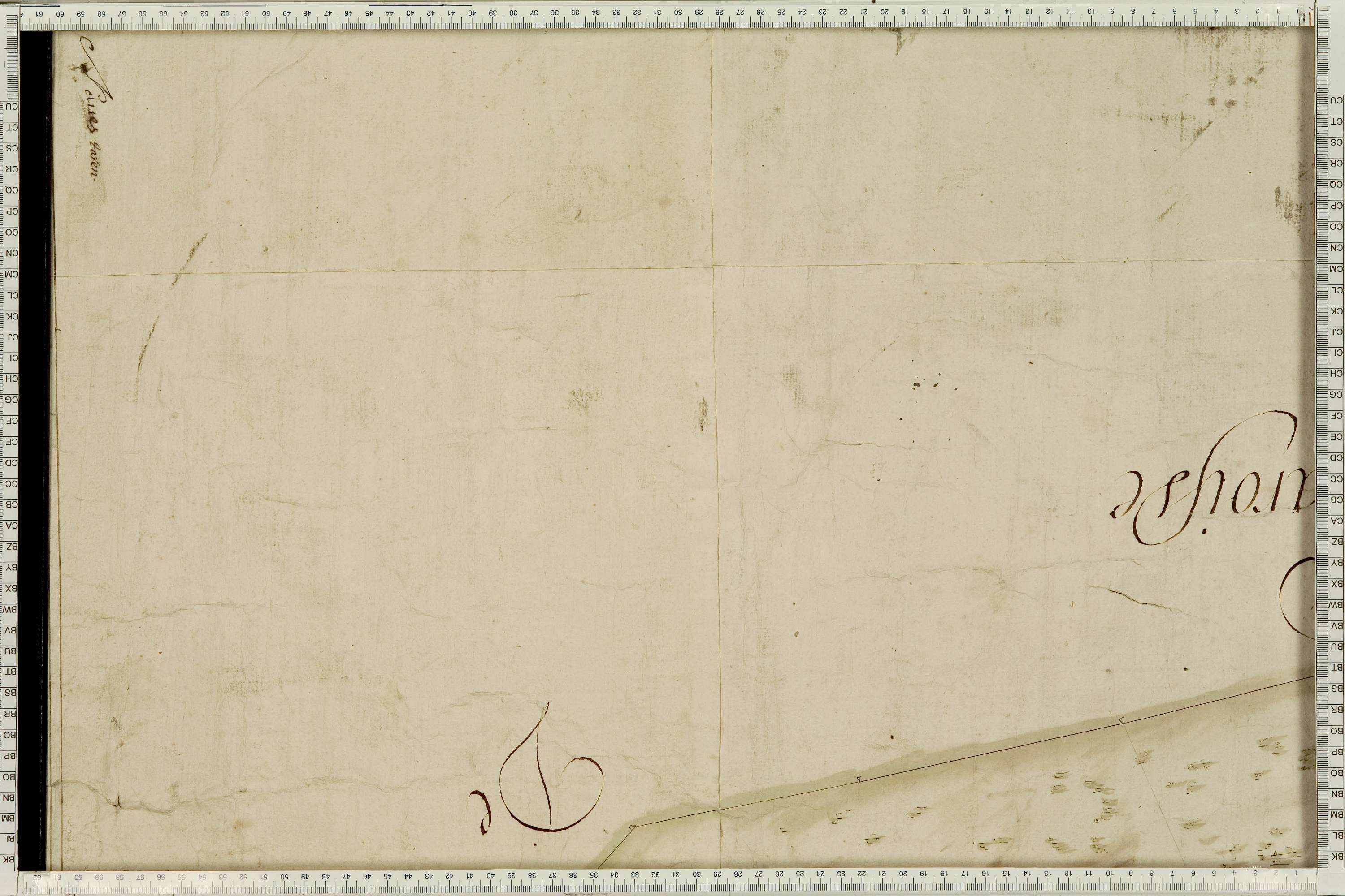 La Léchère - Copie de la mappe originale (plan cadastral) de la commune de Naves. Signée Cocelli, directeur de la péréquation générale.