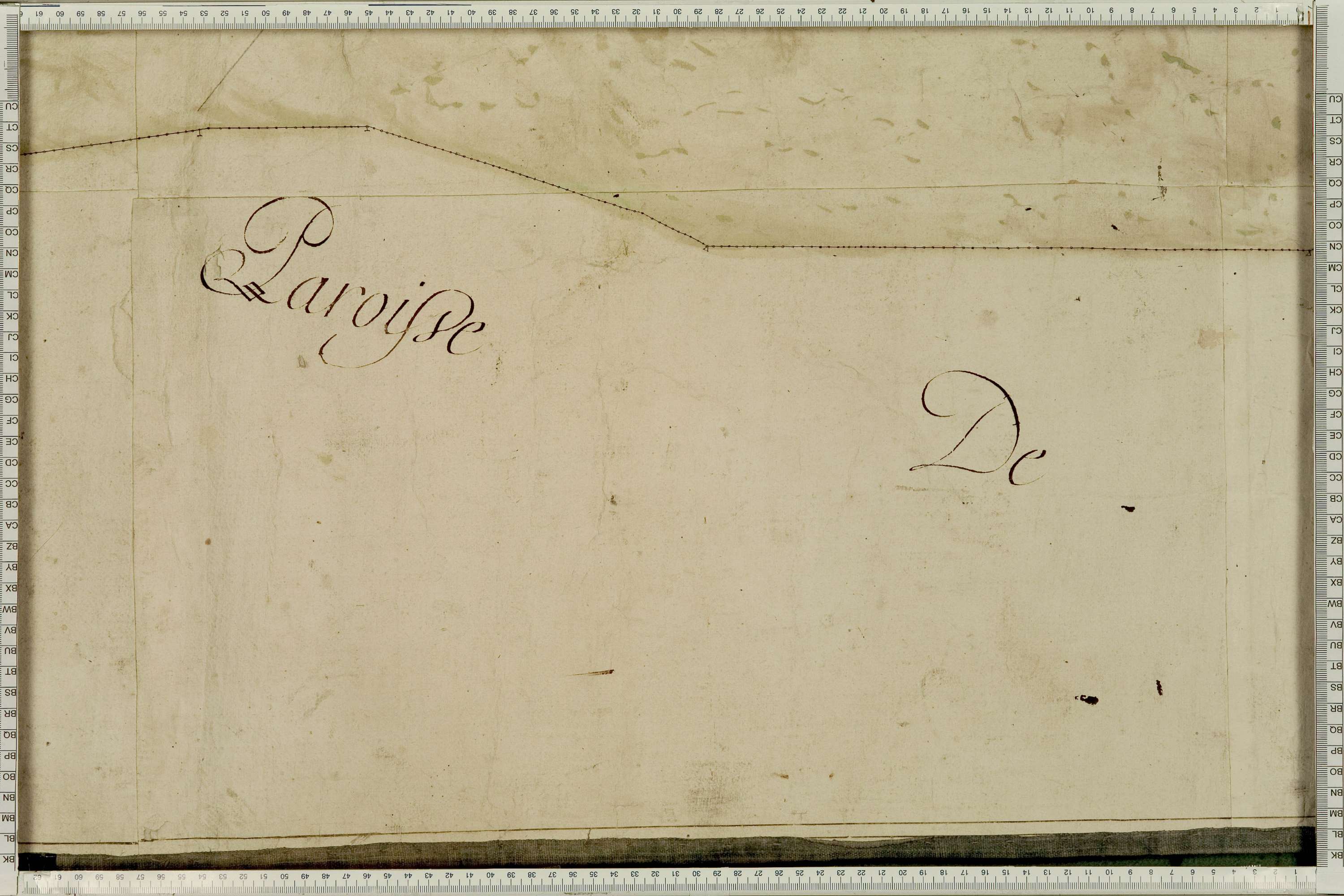 La Léchère - Copie de la mappe originale (plan cadastral) de la commune de Naves. Signée Cocelli, directeur de la péréquation générale.