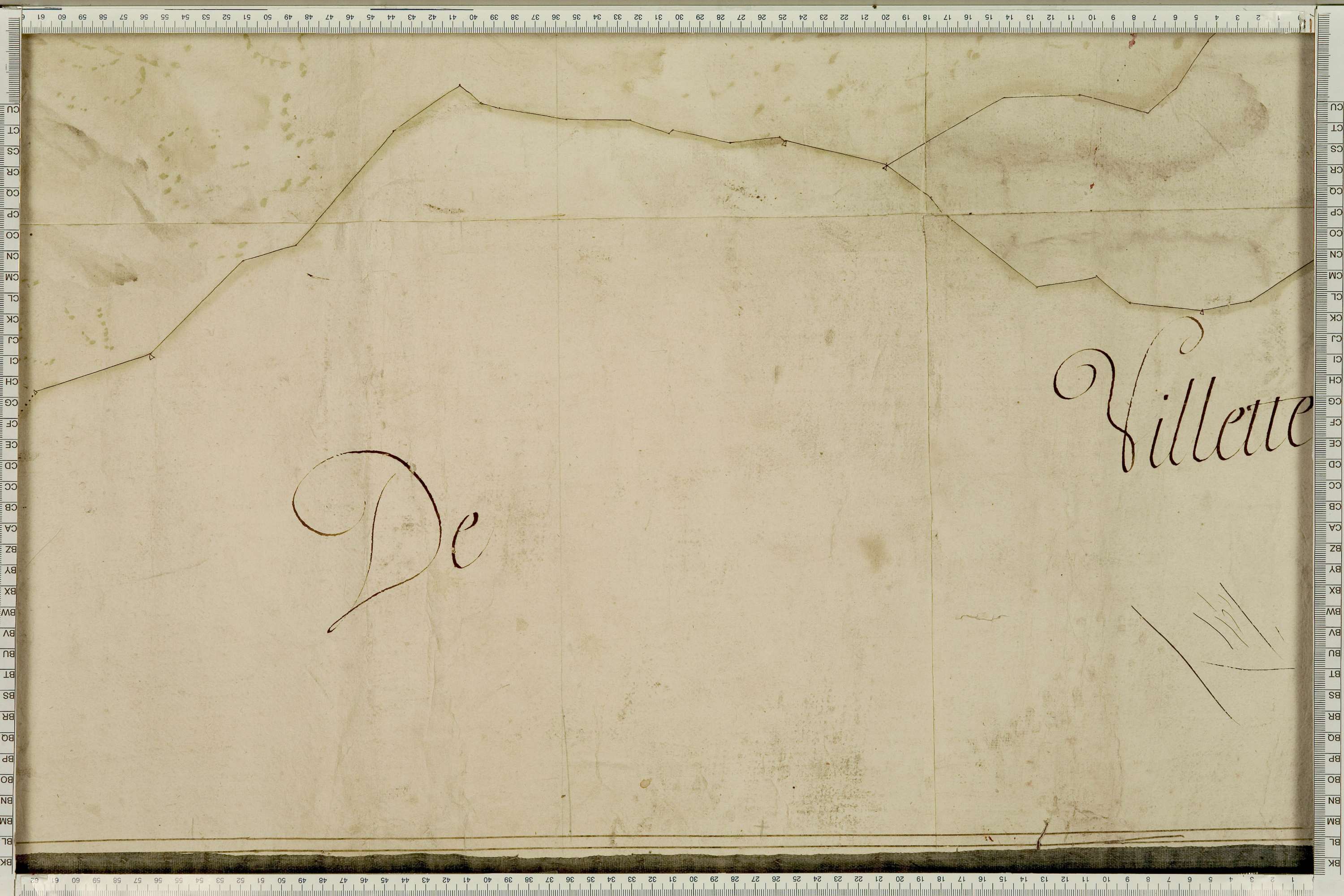La Léchère - Copie de la mappe originale (plan cadastral) de la commune de Naves. Signée Cocelli, directeur de la péréquation générale.