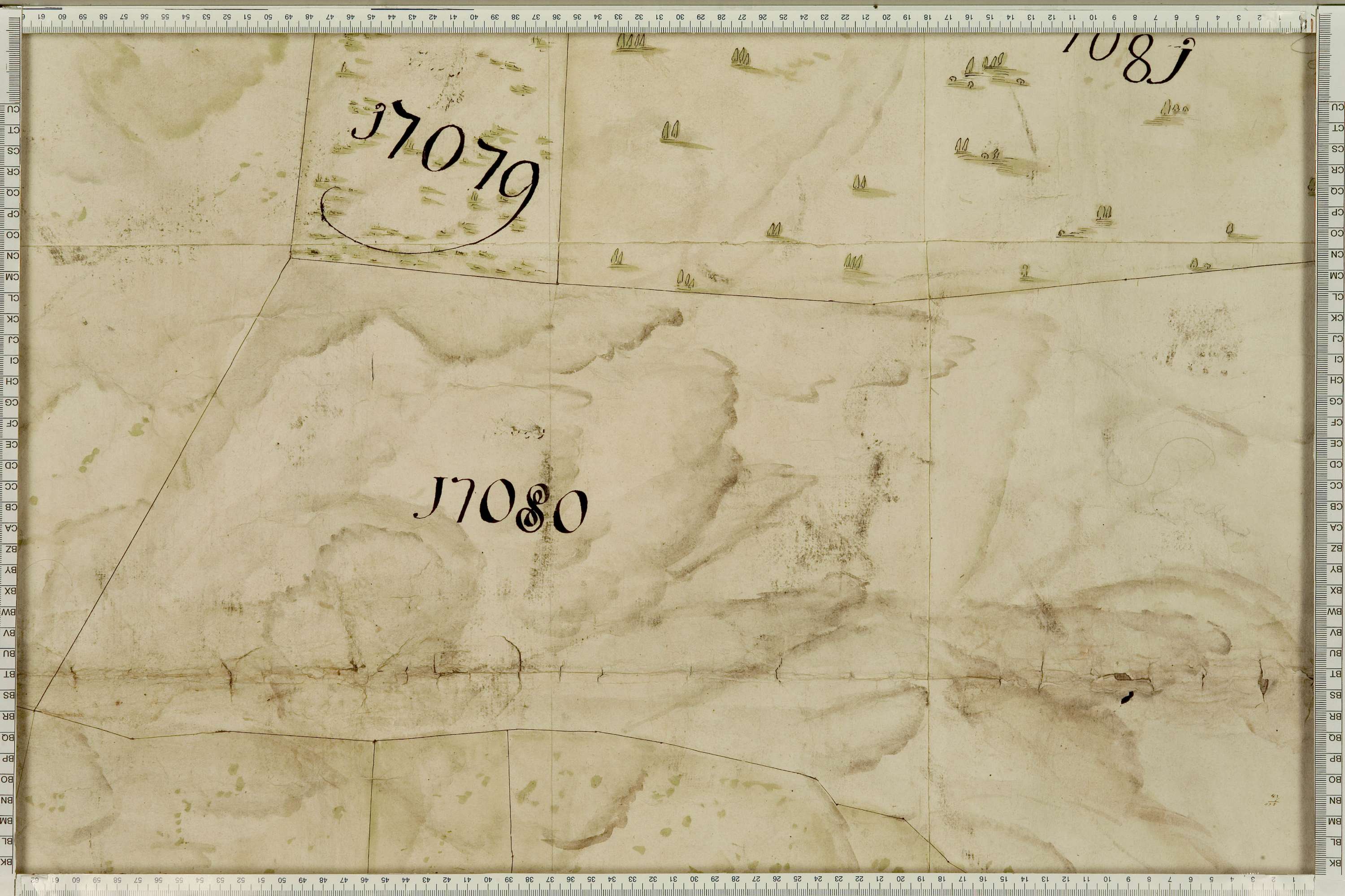 La Léchère - Copie de la mappe originale (plan cadastral) de la commune de Naves. Signée Cocelli, directeur de la péréquation générale.