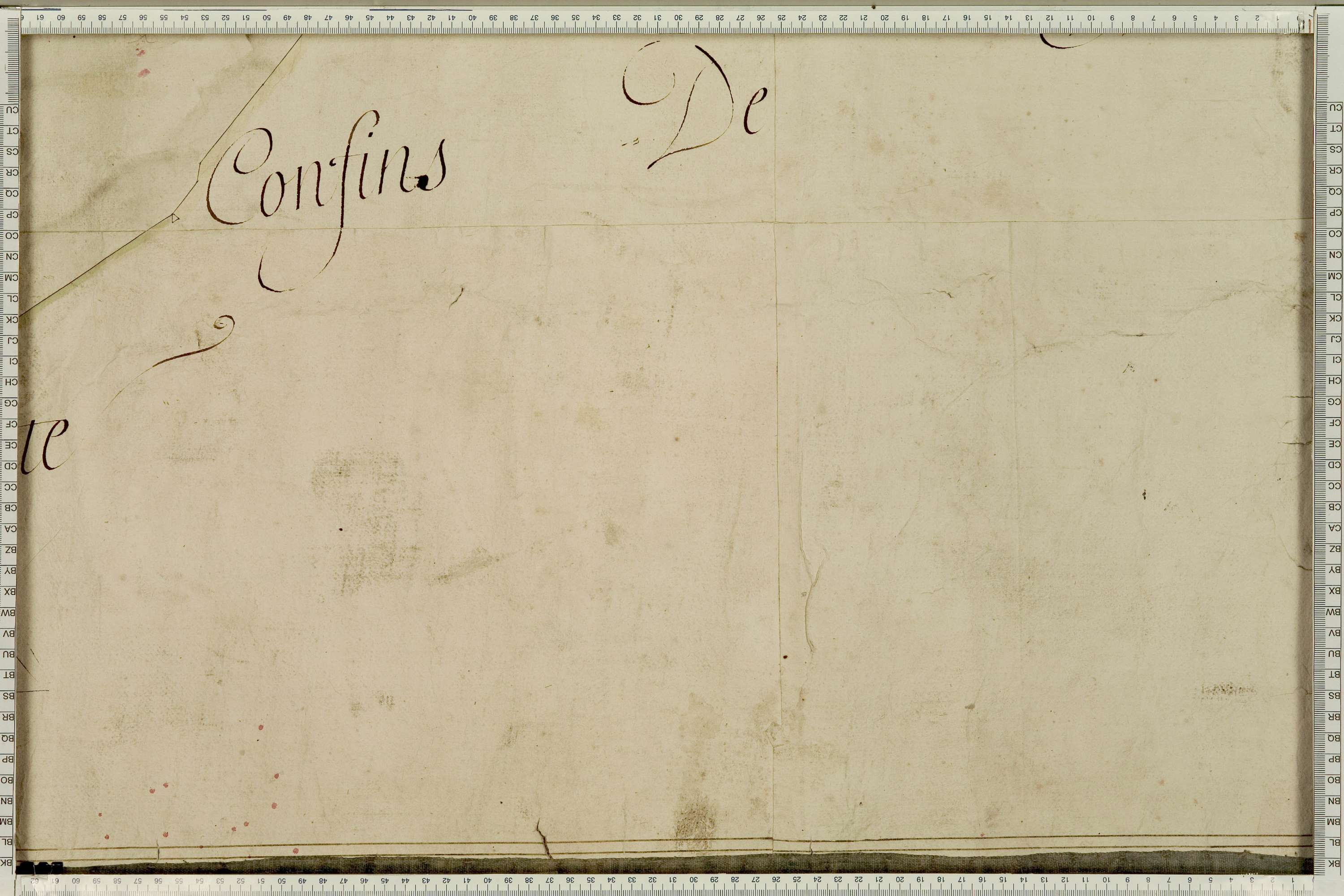 La Léchère - Copie de la mappe originale (plan cadastral) de la commune de Naves. Signée Cocelli, directeur de la péréquation générale.