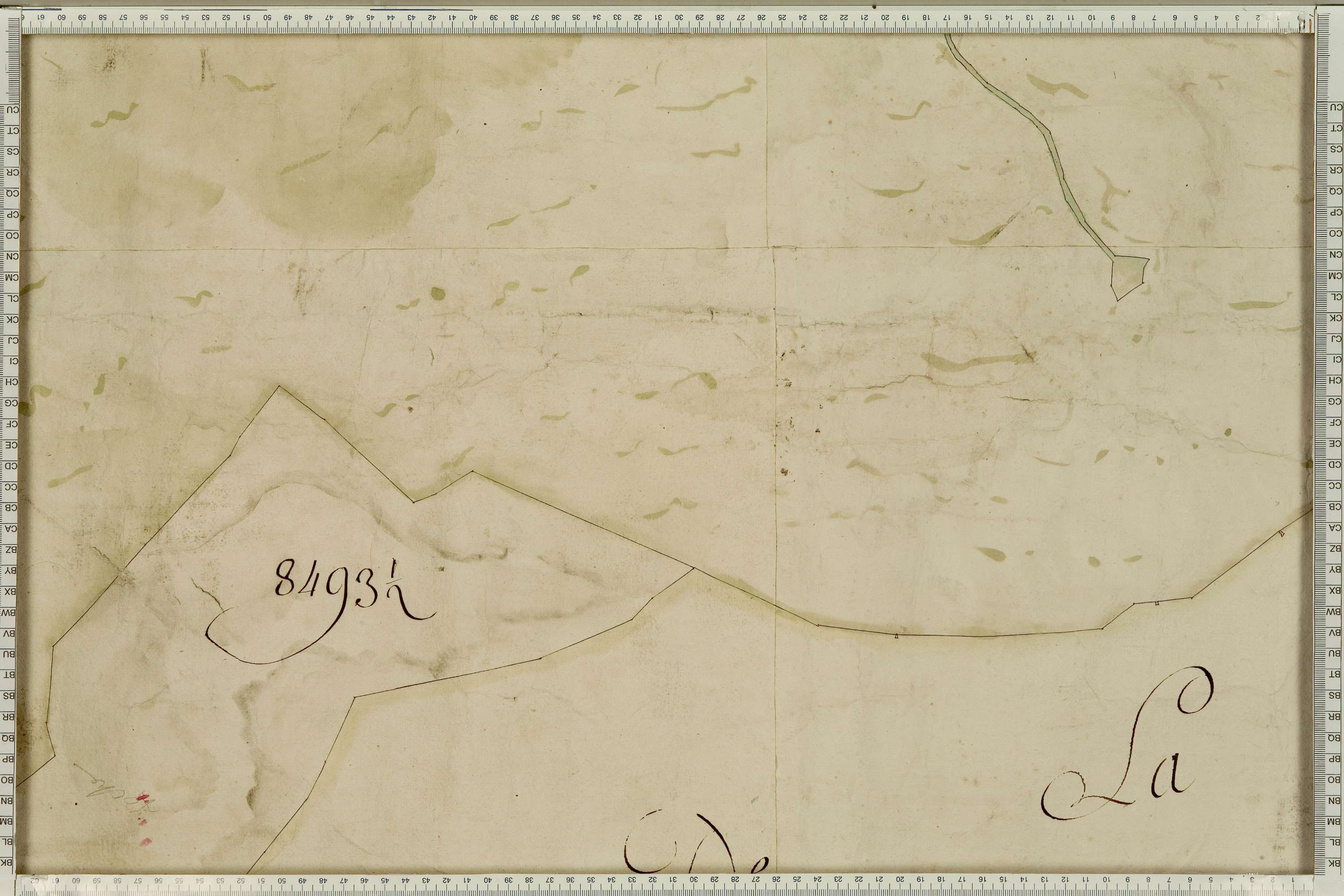 La Léchère - Copie de la mappe originale (plan cadastral) de la commune de Naves. Signée Cocelli, directeur de la péréquation générale.