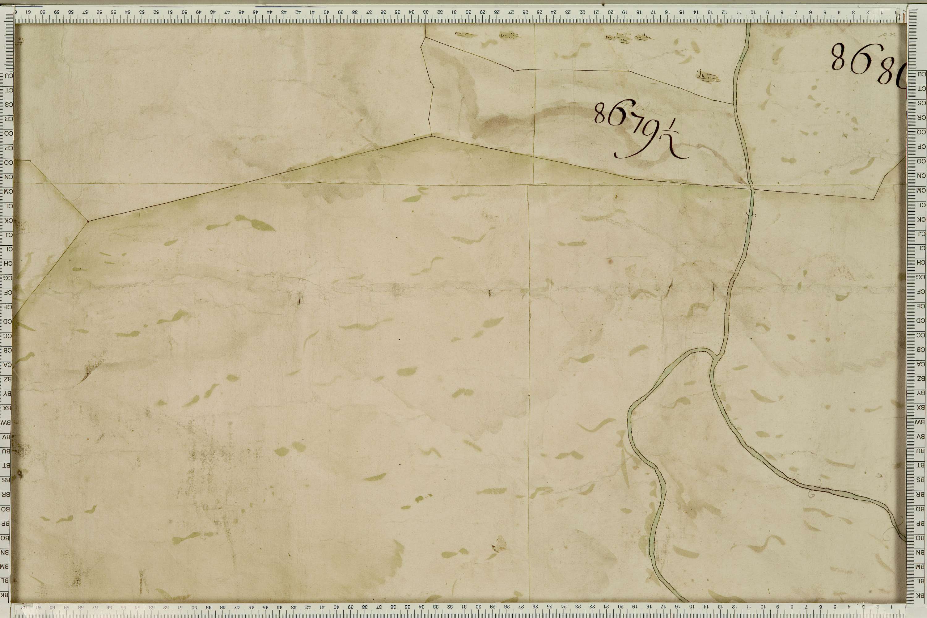 La Léchère - Copie de la mappe originale (plan cadastral) de la commune de Naves. Signée Cocelli, directeur de la péréquation générale.