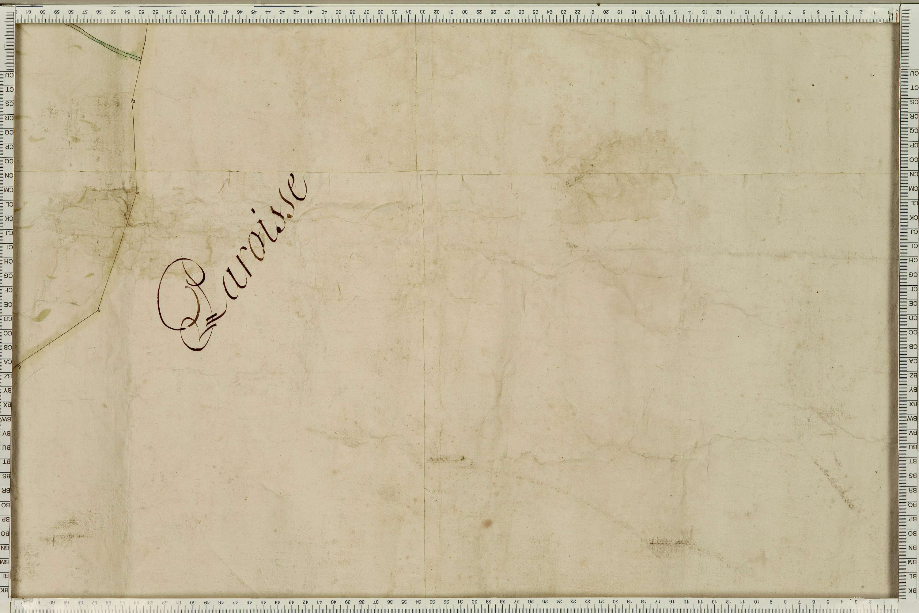 La Léchère - Copie de la mappe originale (plan cadastral) de la commune de Naves. Signée Cocelli, directeur de la péréquation générale.