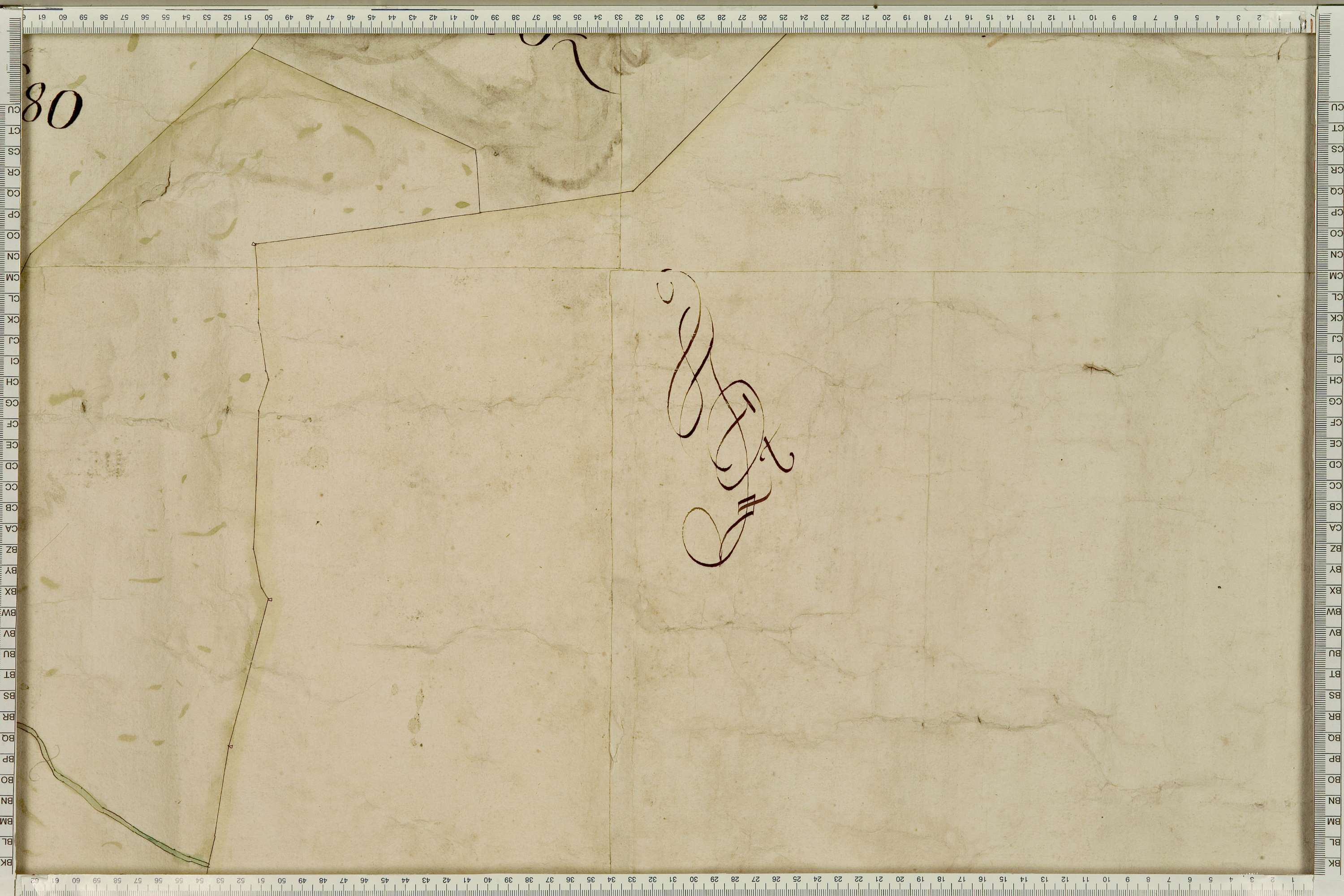 La Léchère - Copie de la mappe originale (plan cadastral) de la commune de Naves. Signée Cocelli, directeur de la péréquation générale.