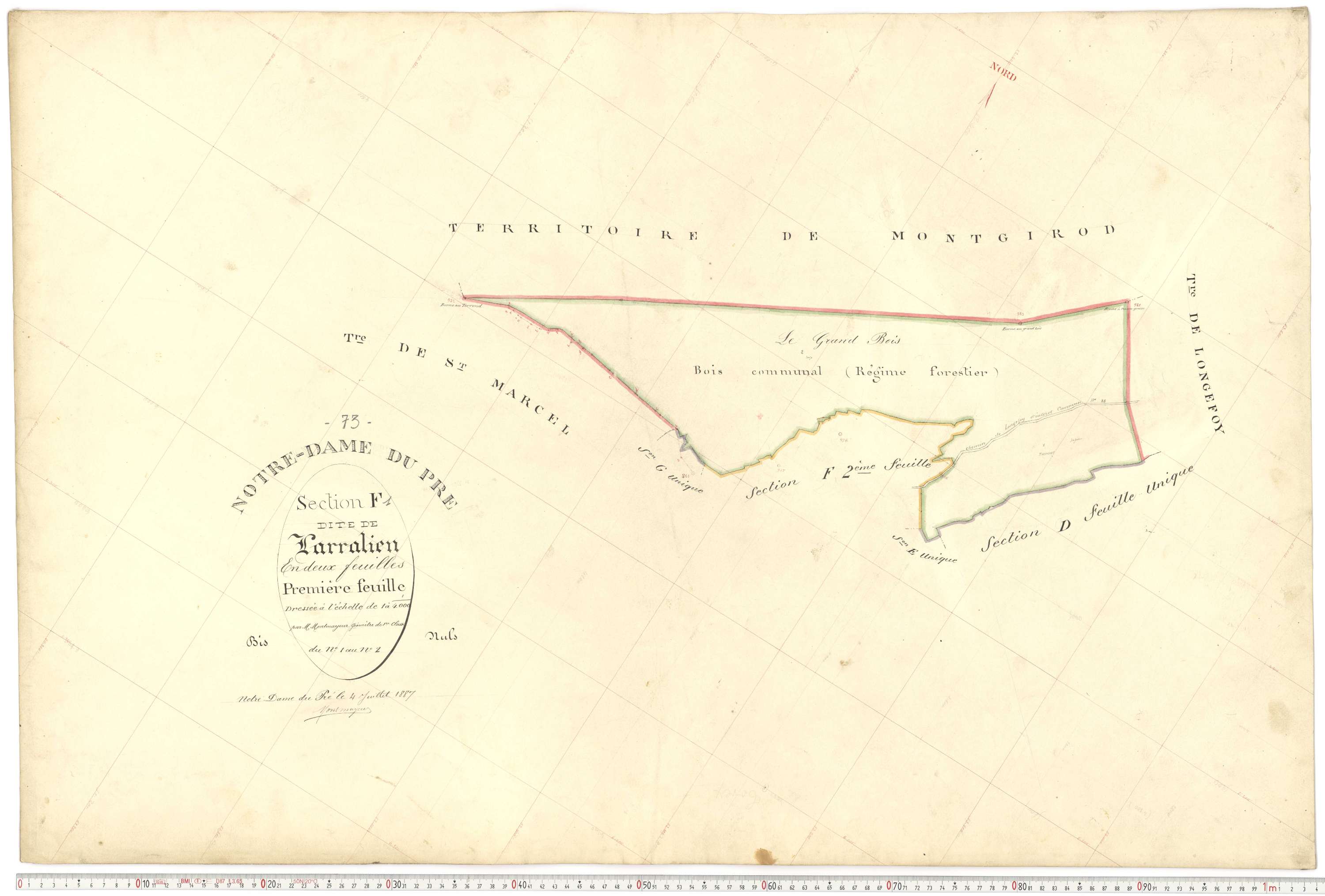 Notre-Dame-du-Pré - Plans cadastraux du premier cadastre français.