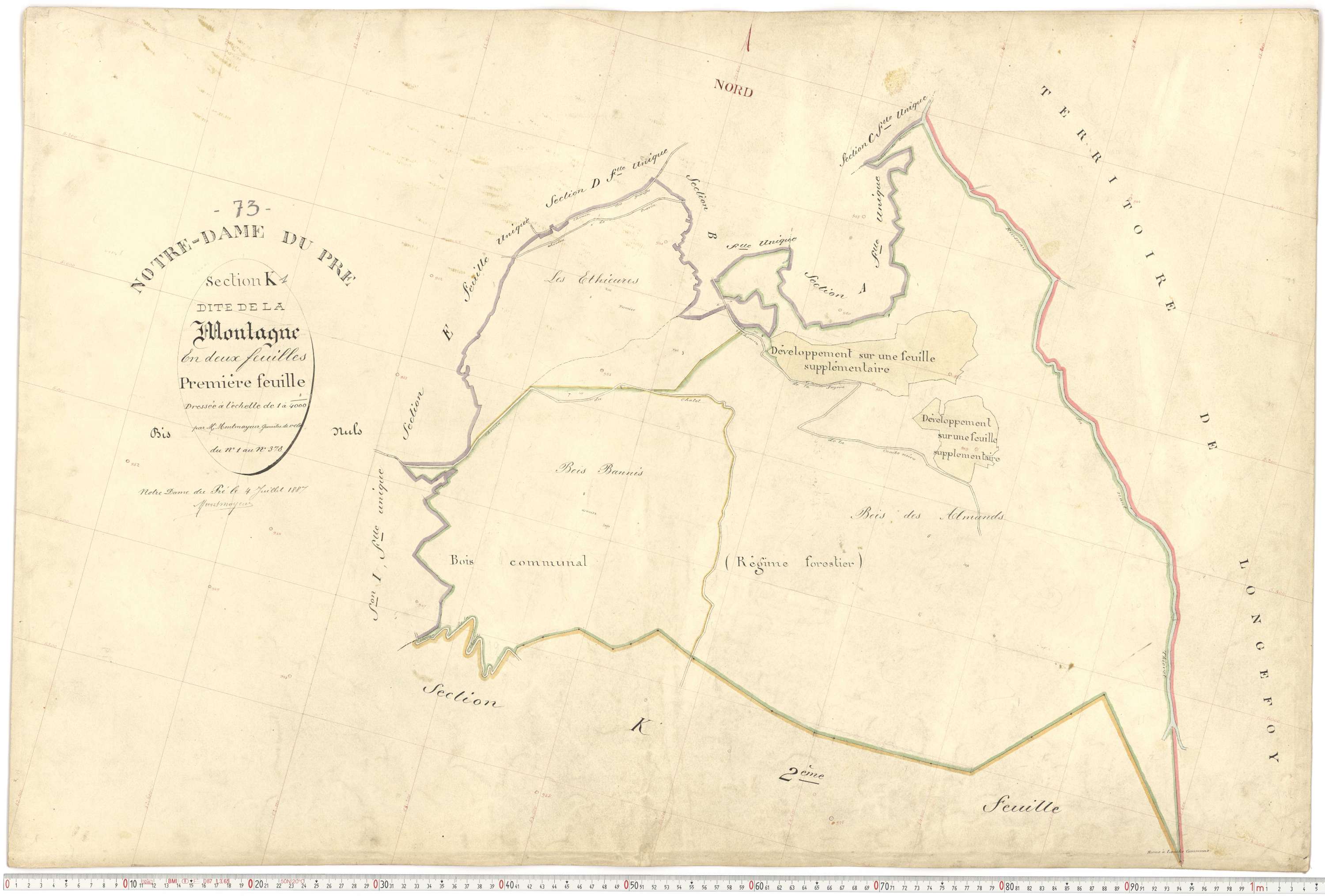 Notre-Dame-du-Pré - Plans cadastraux du premier cadastre français.