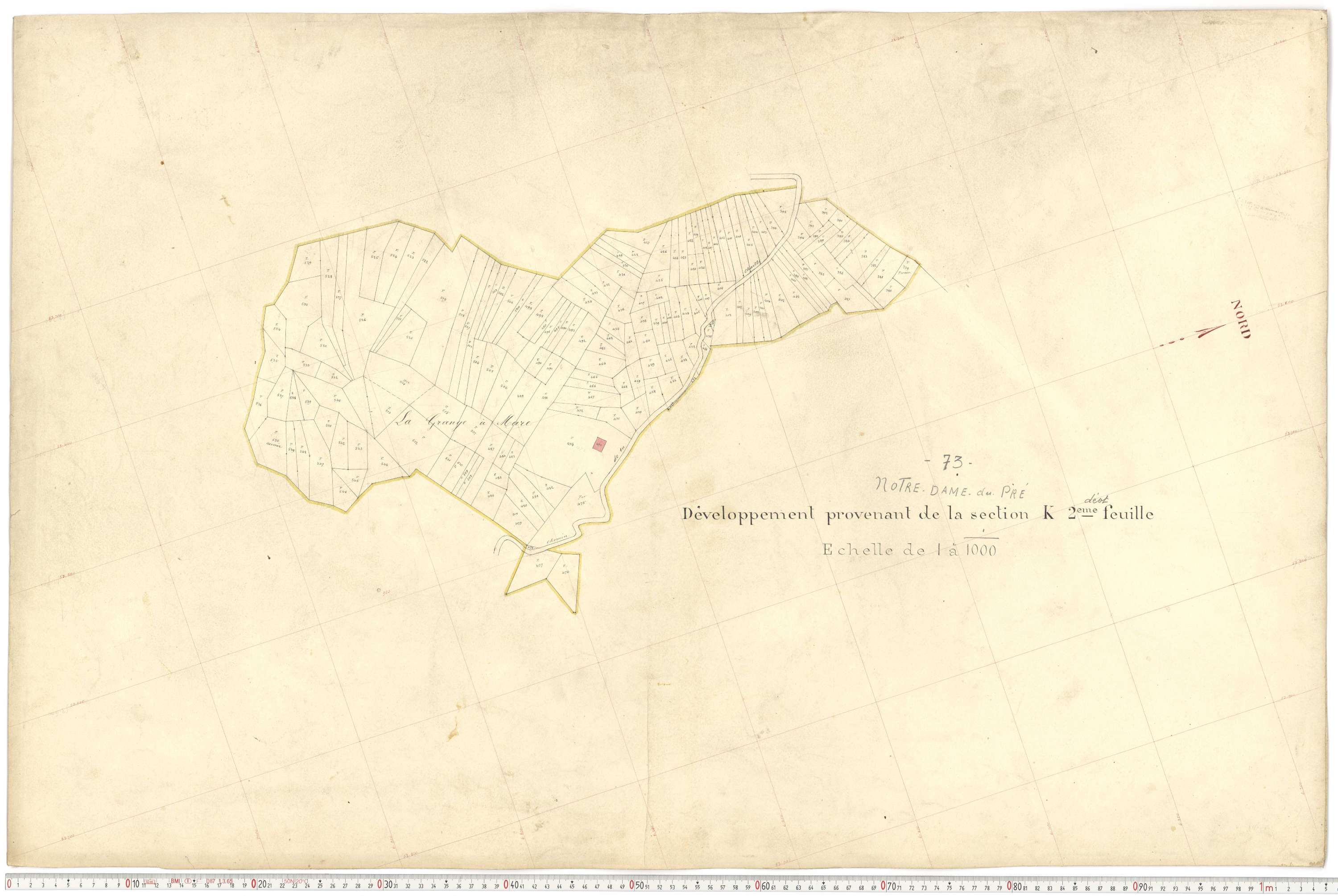 Notre-Dame-du-Pré - Plans cadastraux du premier cadastre français.