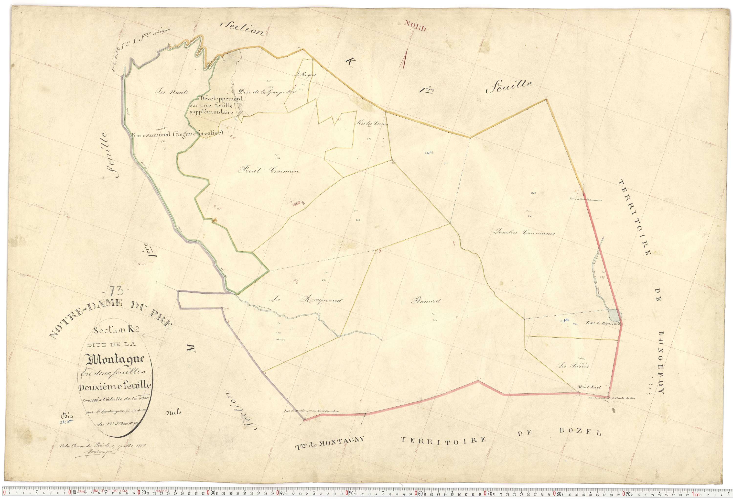 Notre-Dame-du-Pré - Plans cadastraux du premier cadastre français.