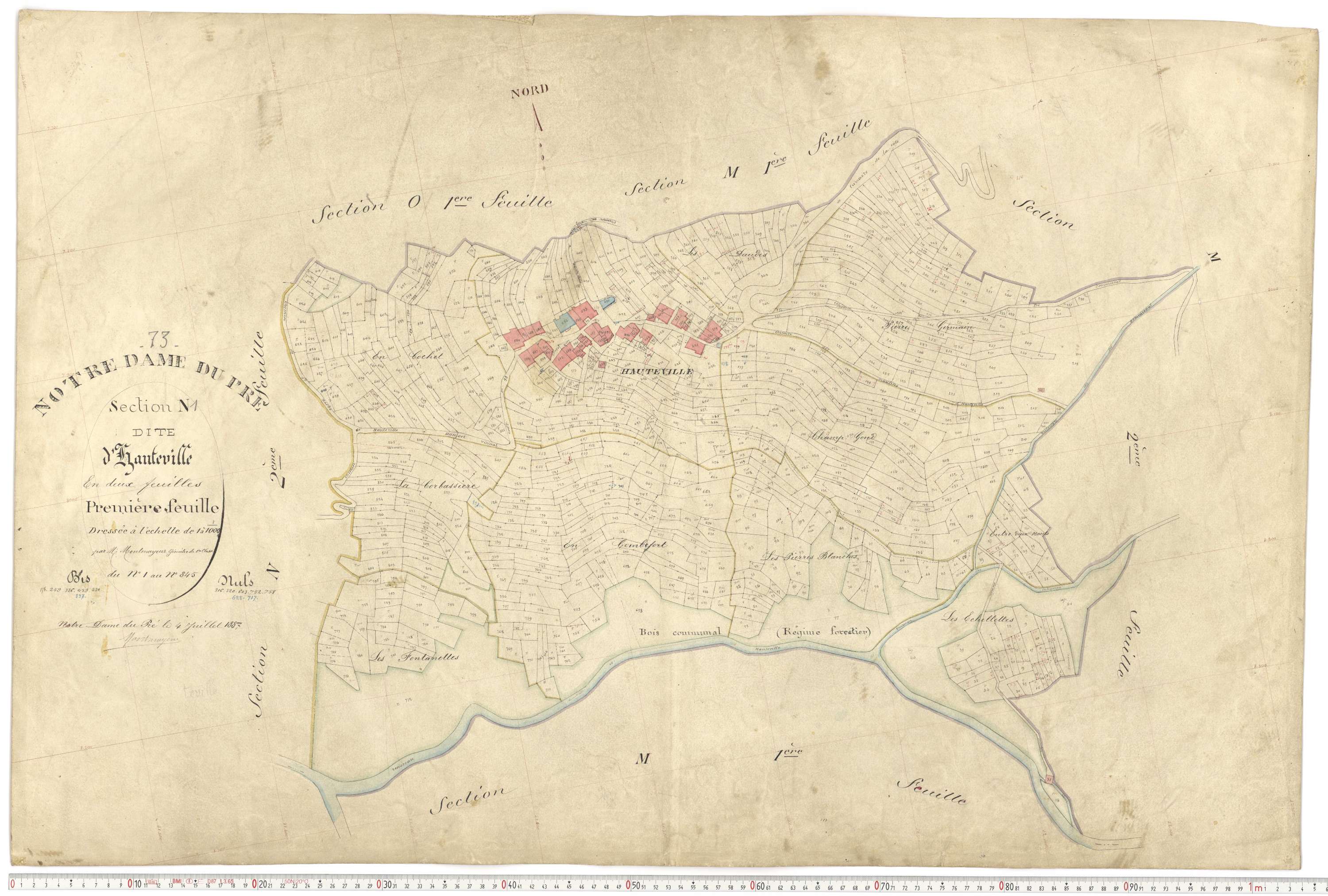 Notre-Dame-du-Pré - Plans cadastraux du premier cadastre français.