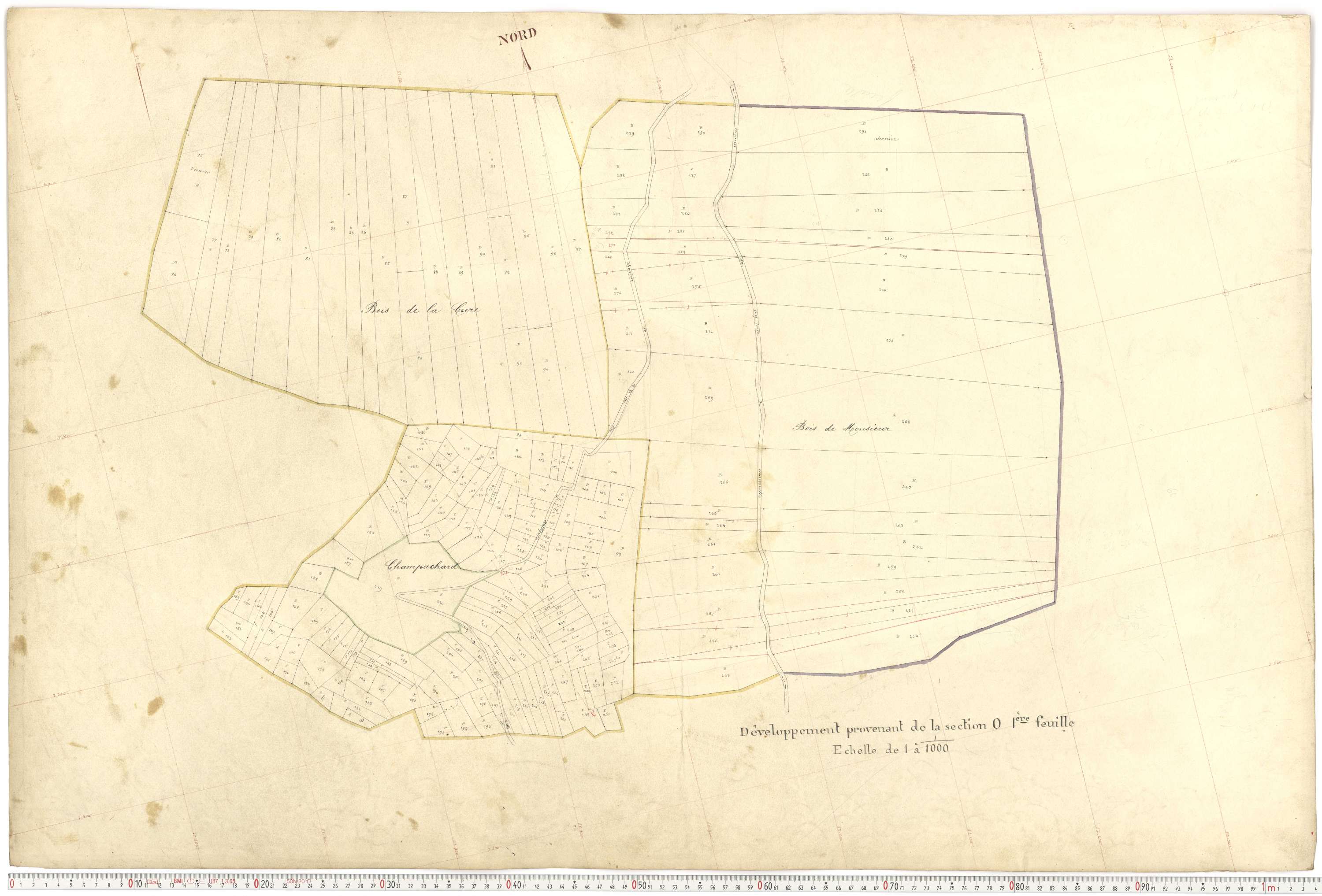 Notre-Dame-du-Pré - Plans cadastraux du premier cadastre français.