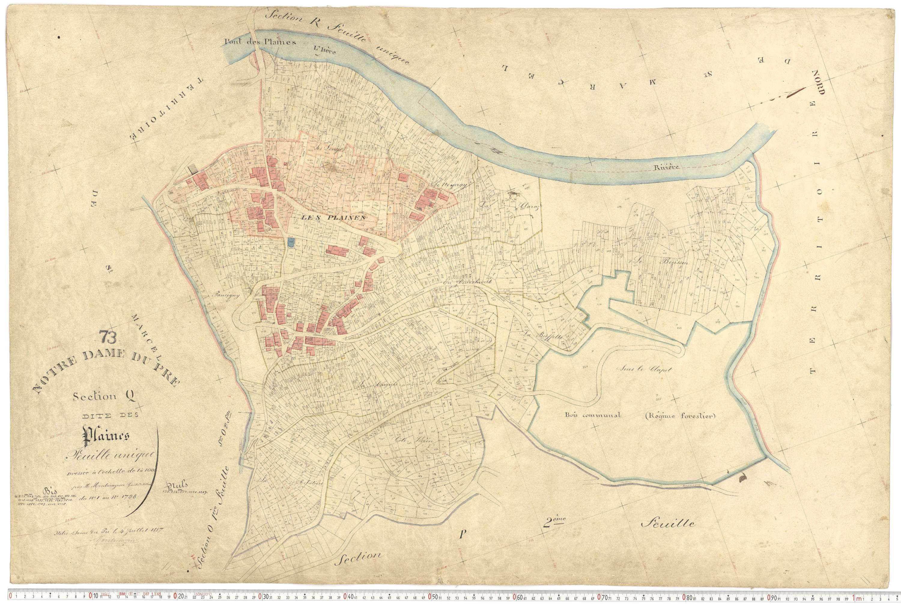 Notre-Dame-du-Pré - Plans cadastraux du premier cadastre français.