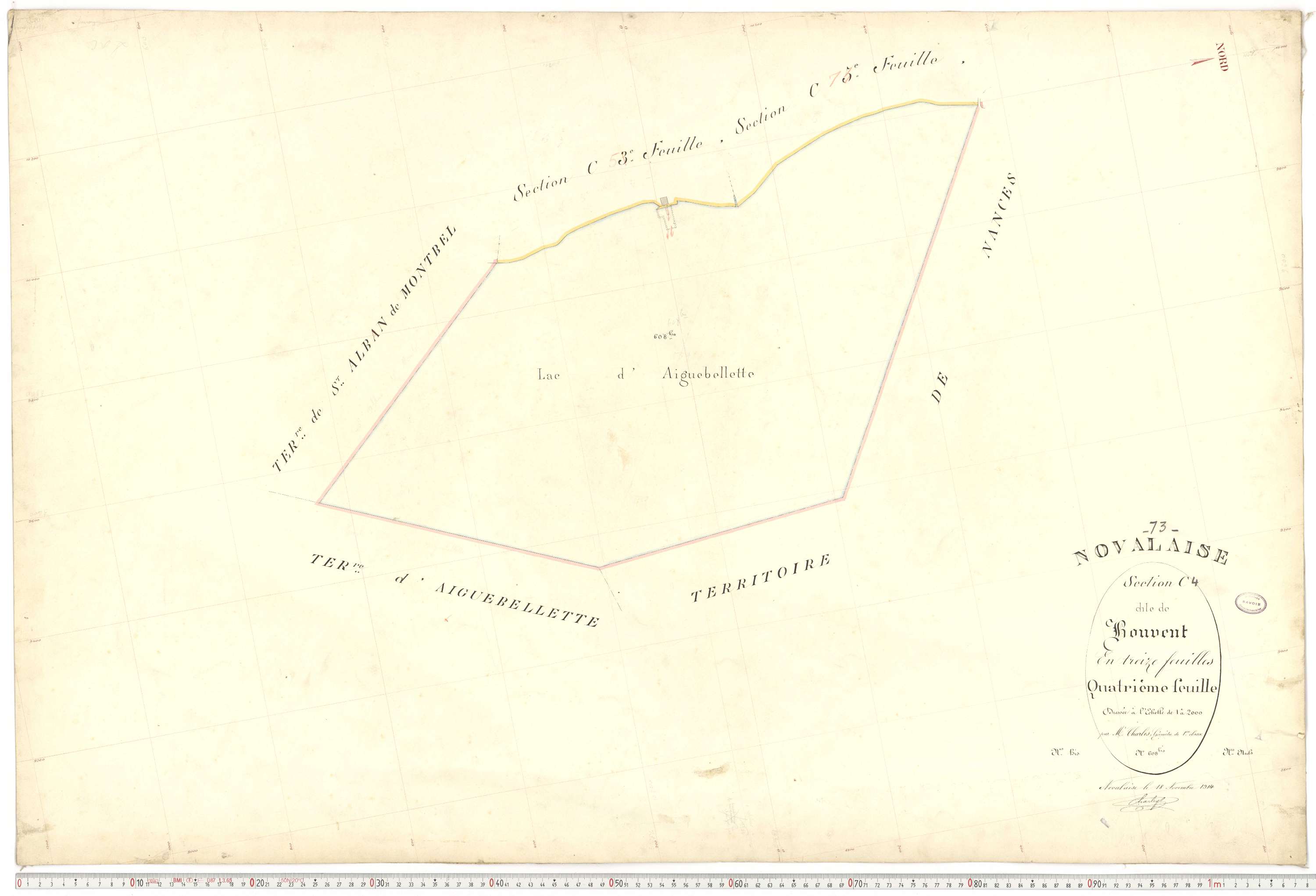 Novalaise - Plans cadastraux du premier cadastre français.