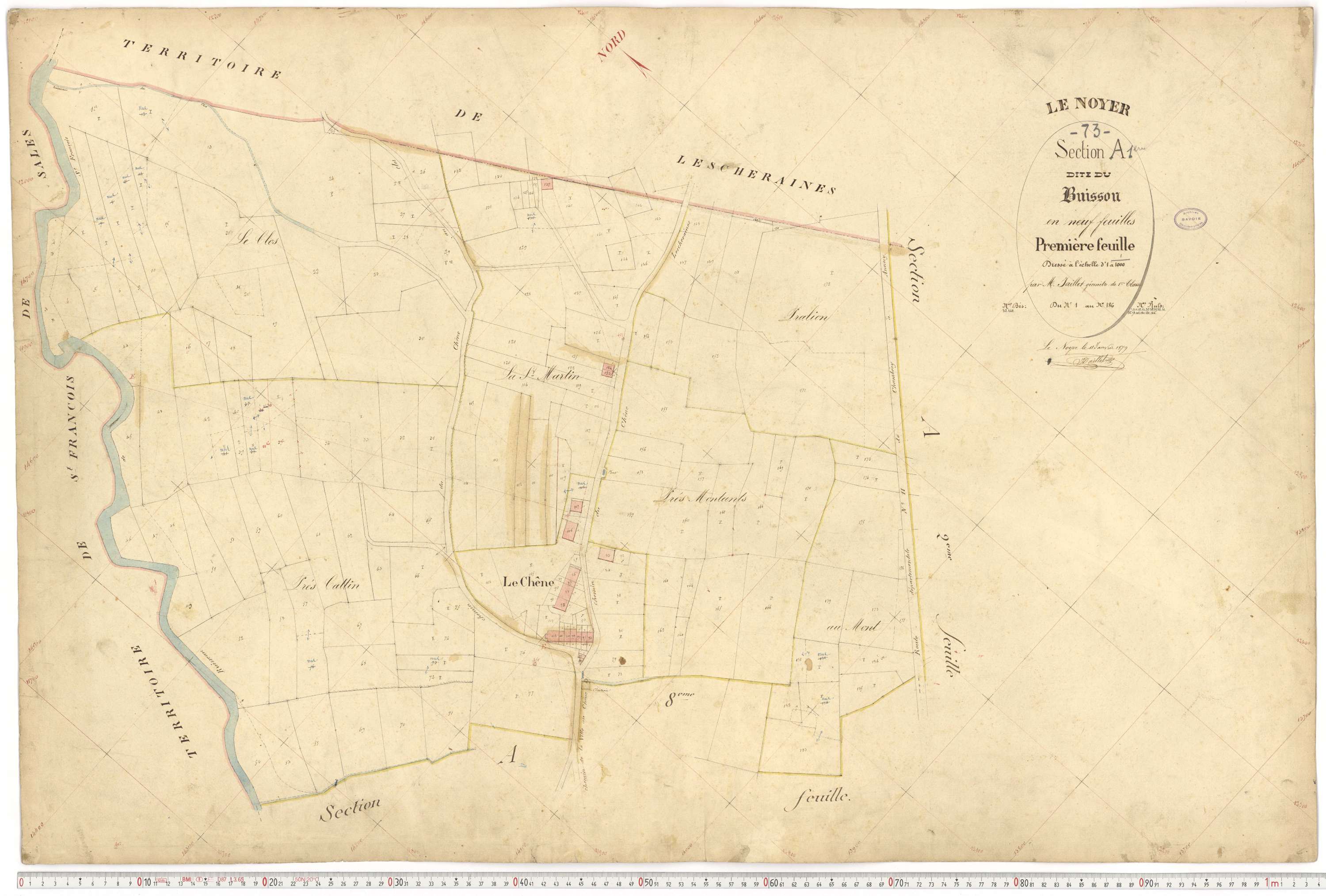 Le Noyer - Cadastre français (1879).
