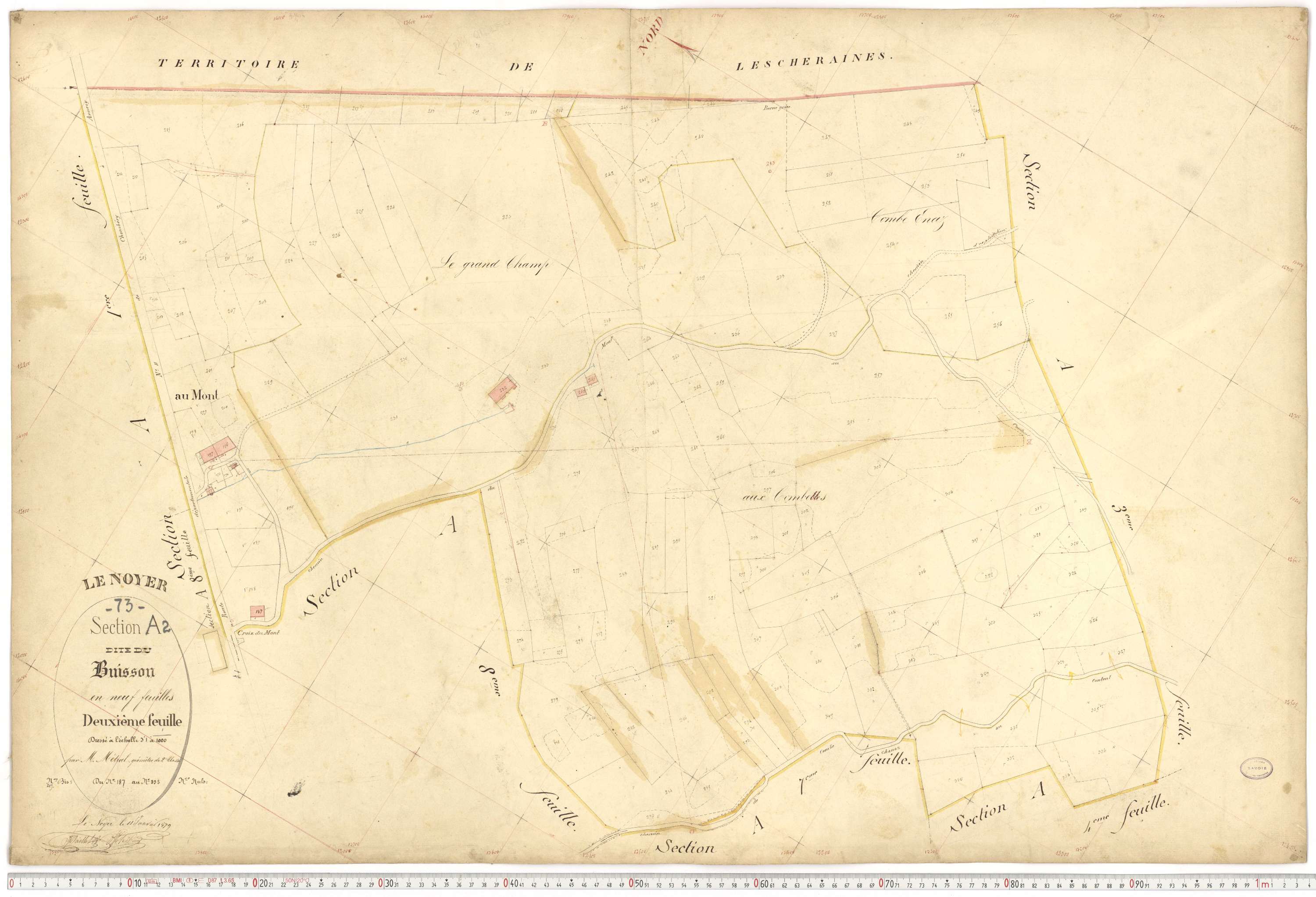 Le Noyer - Cadastre français (1879).
