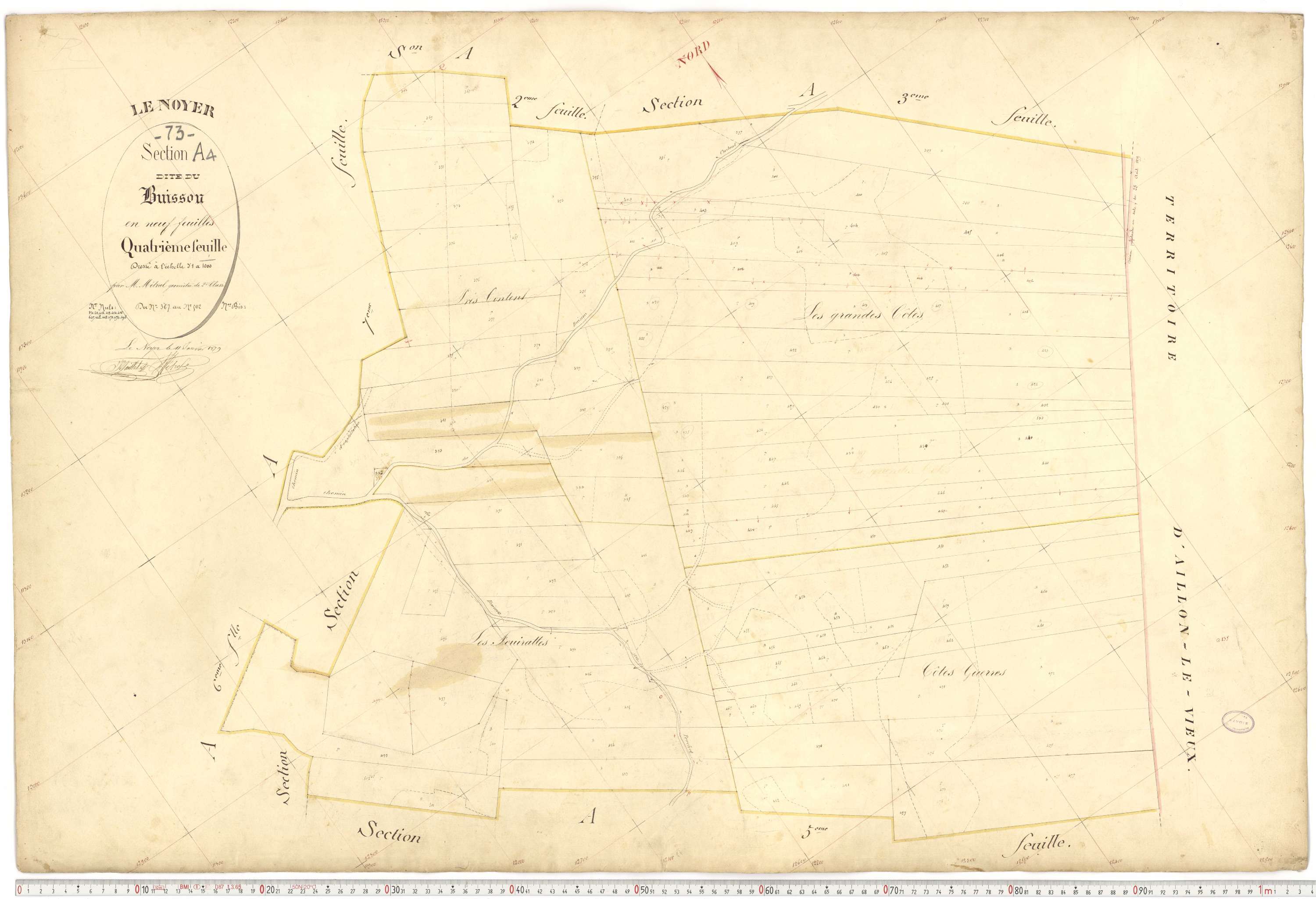 Le Noyer - Cadastre français (1879).