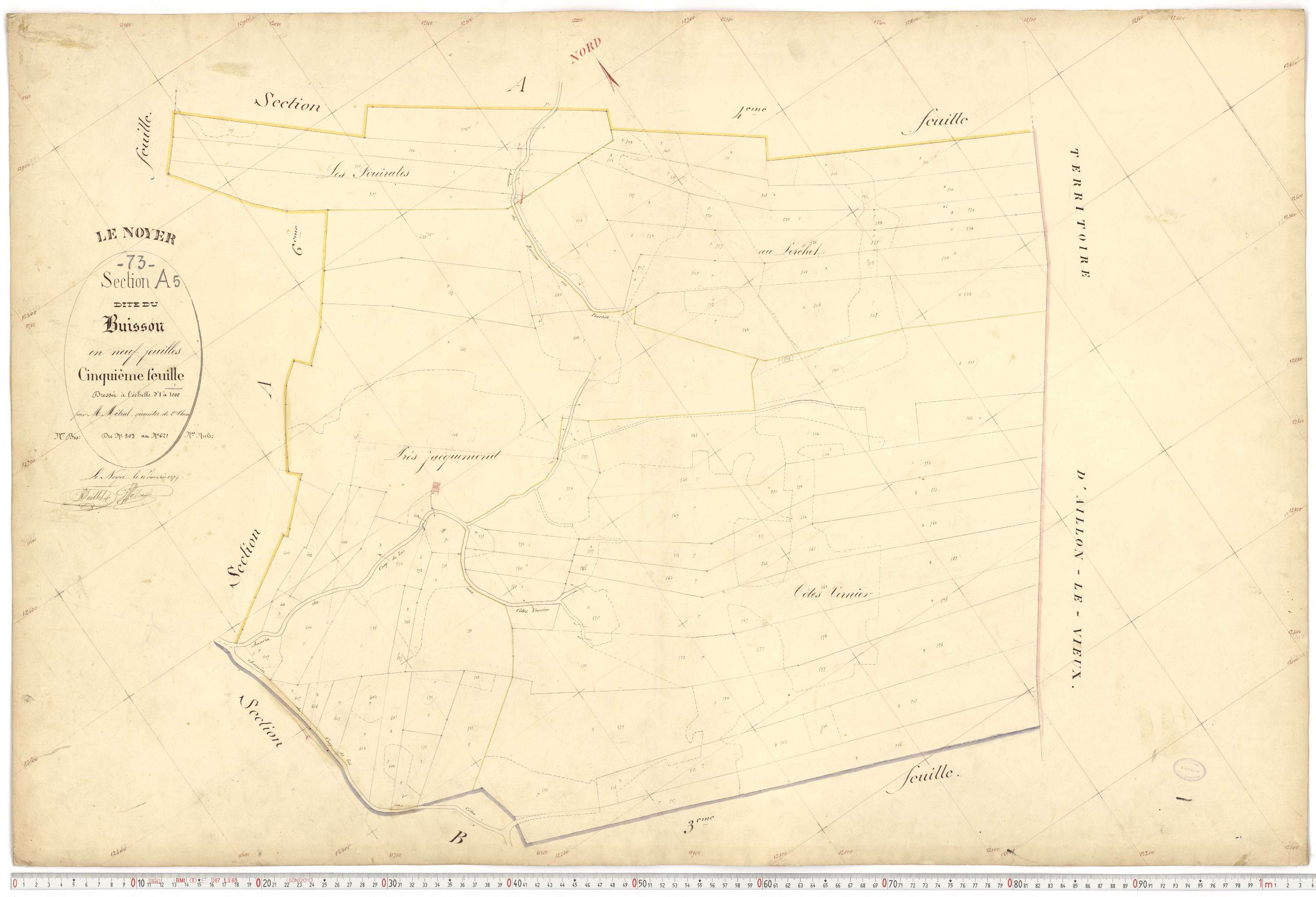 Le Noyer - Cadastre français (1879).