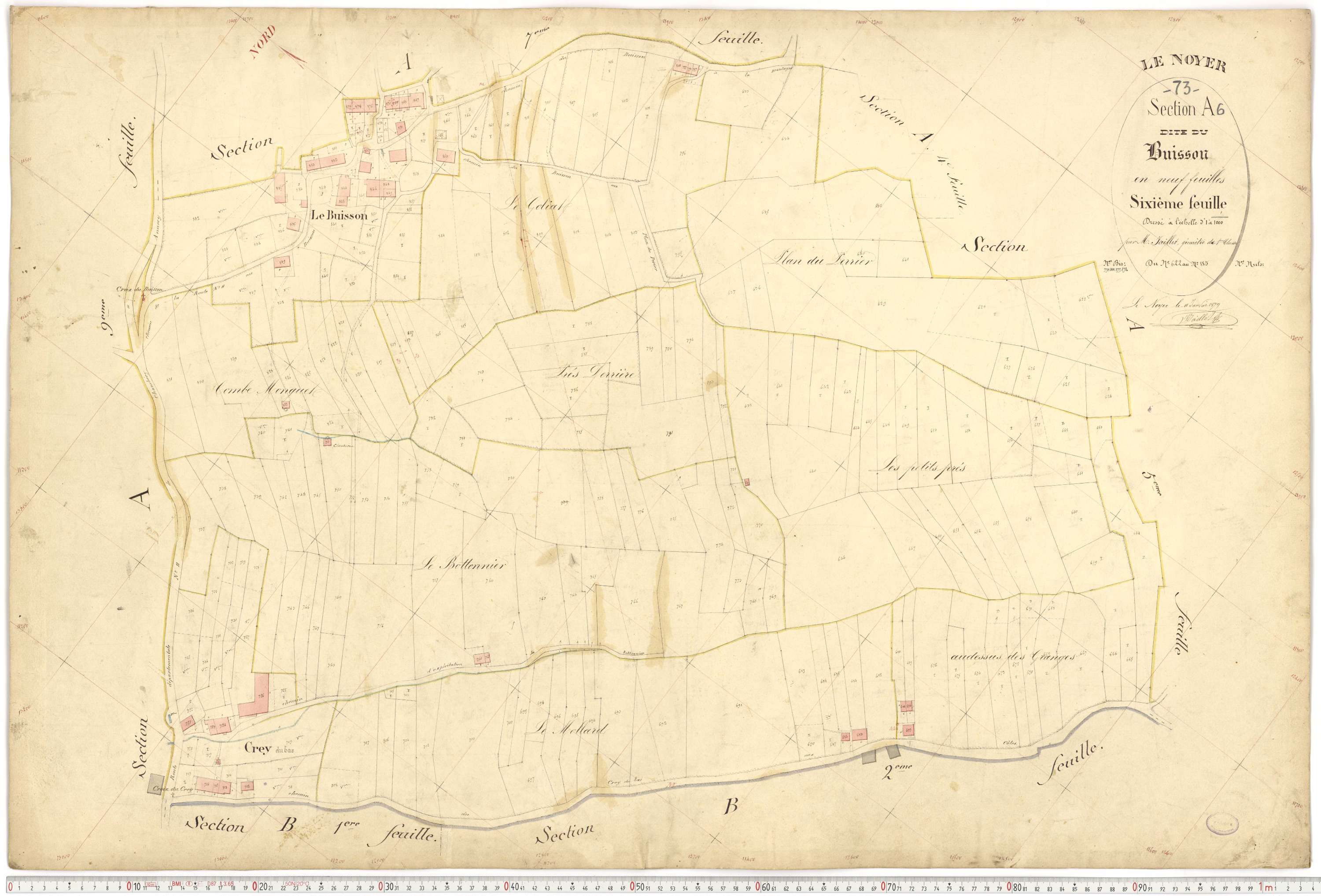 Le Noyer - Cadastre français (1879).