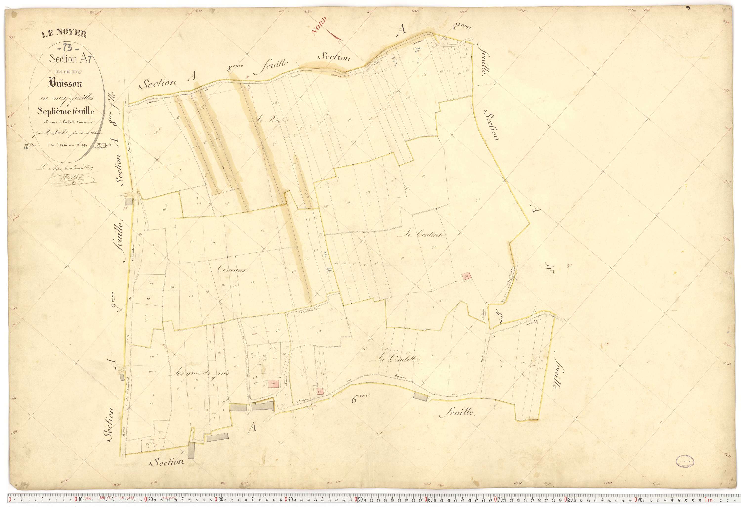 Le Noyer - Cadastre français (1879).