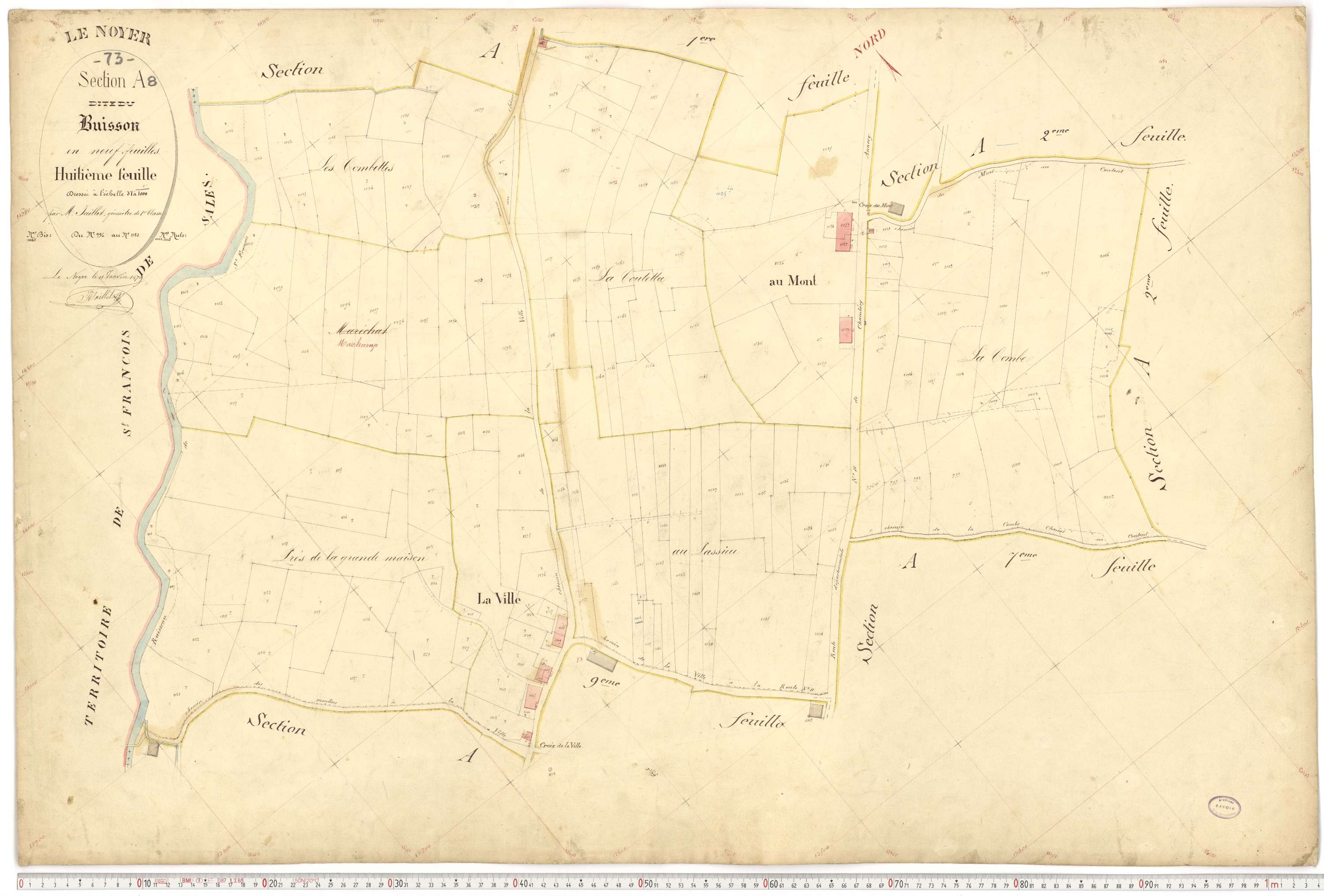 Le Noyer - Cadastre français (1879).