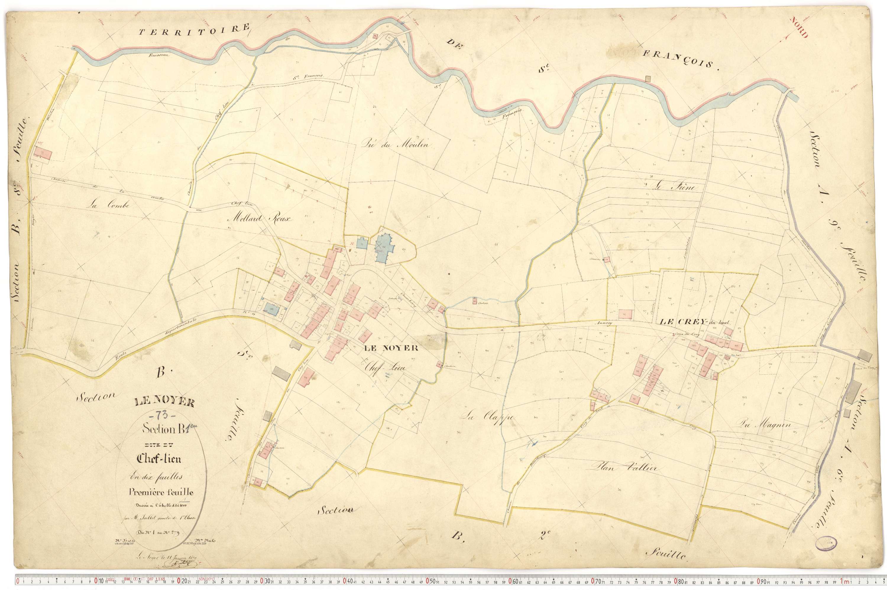 Le Noyer - Cadastre français (1879).