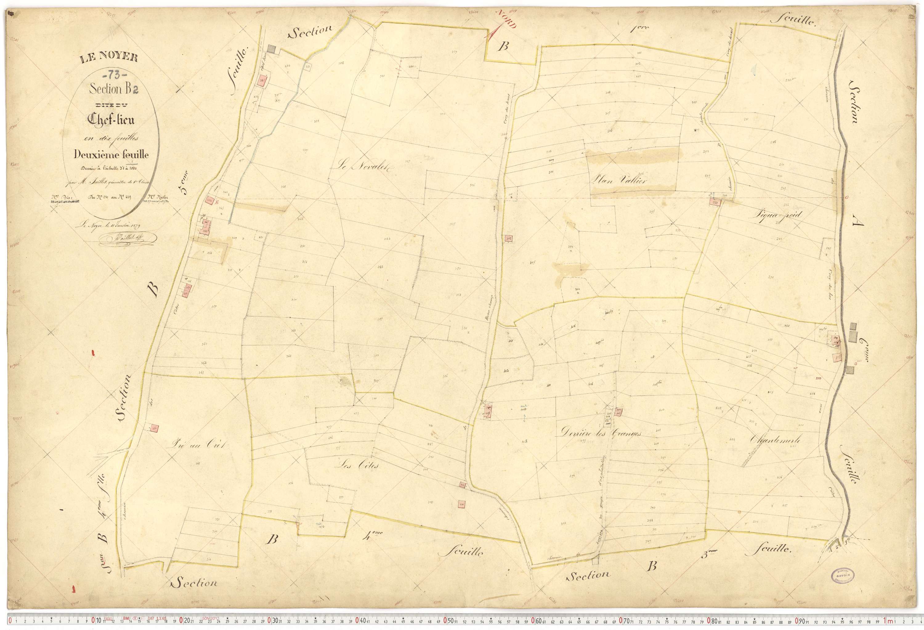 Le Noyer - Cadastre français (1879).