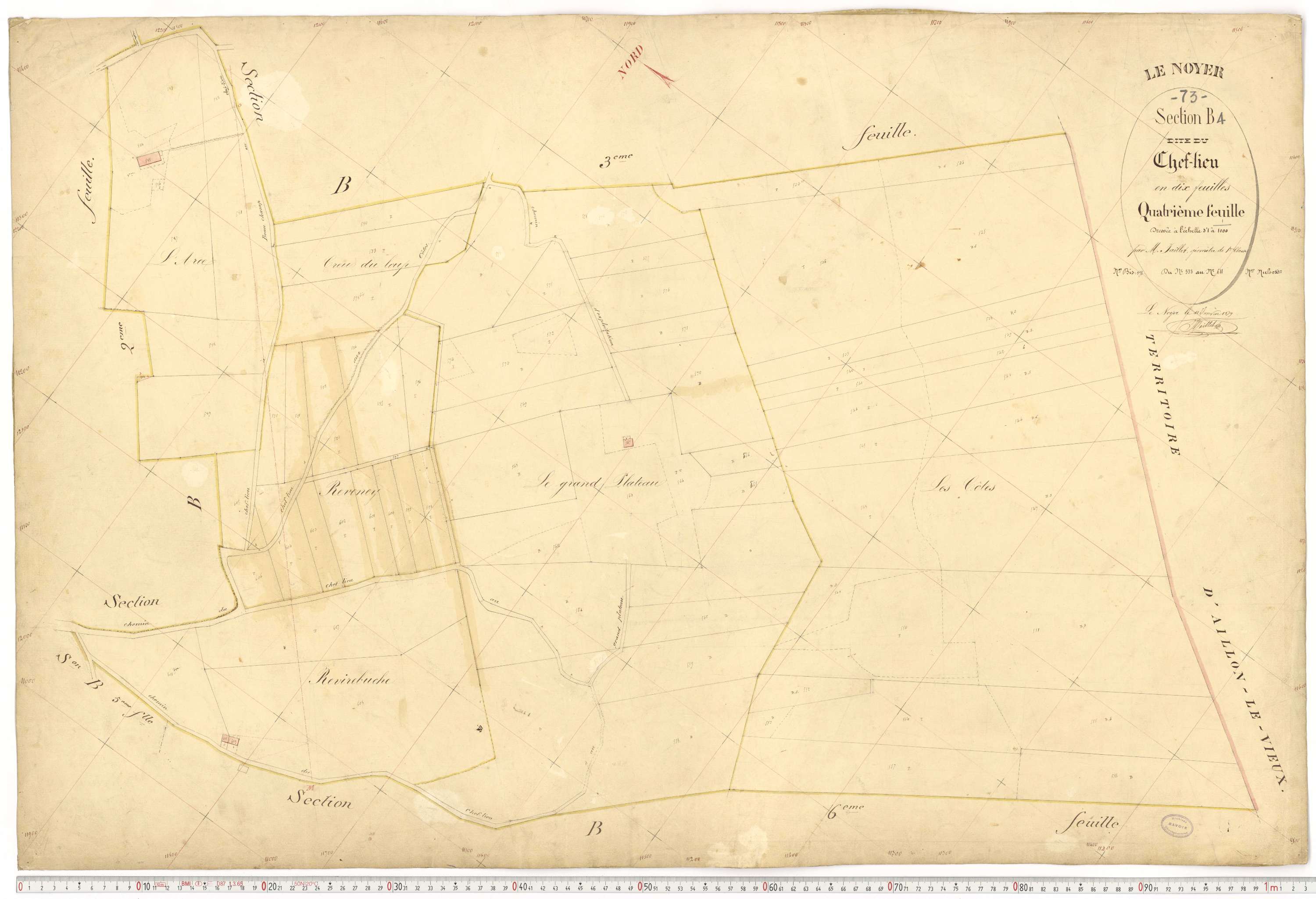 Le Noyer - Cadastre français (1879).