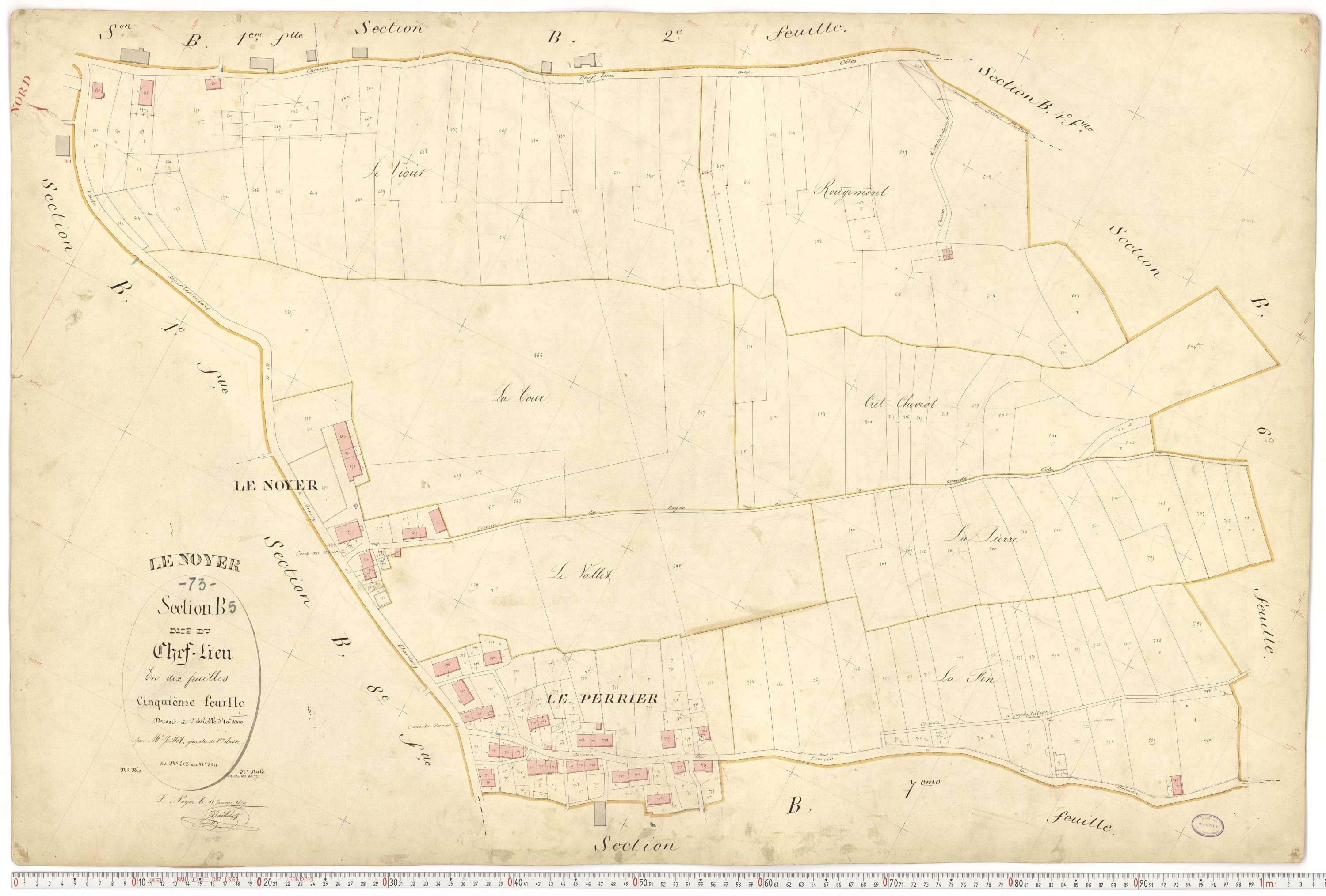 Le Noyer - Cadastre français (1879).