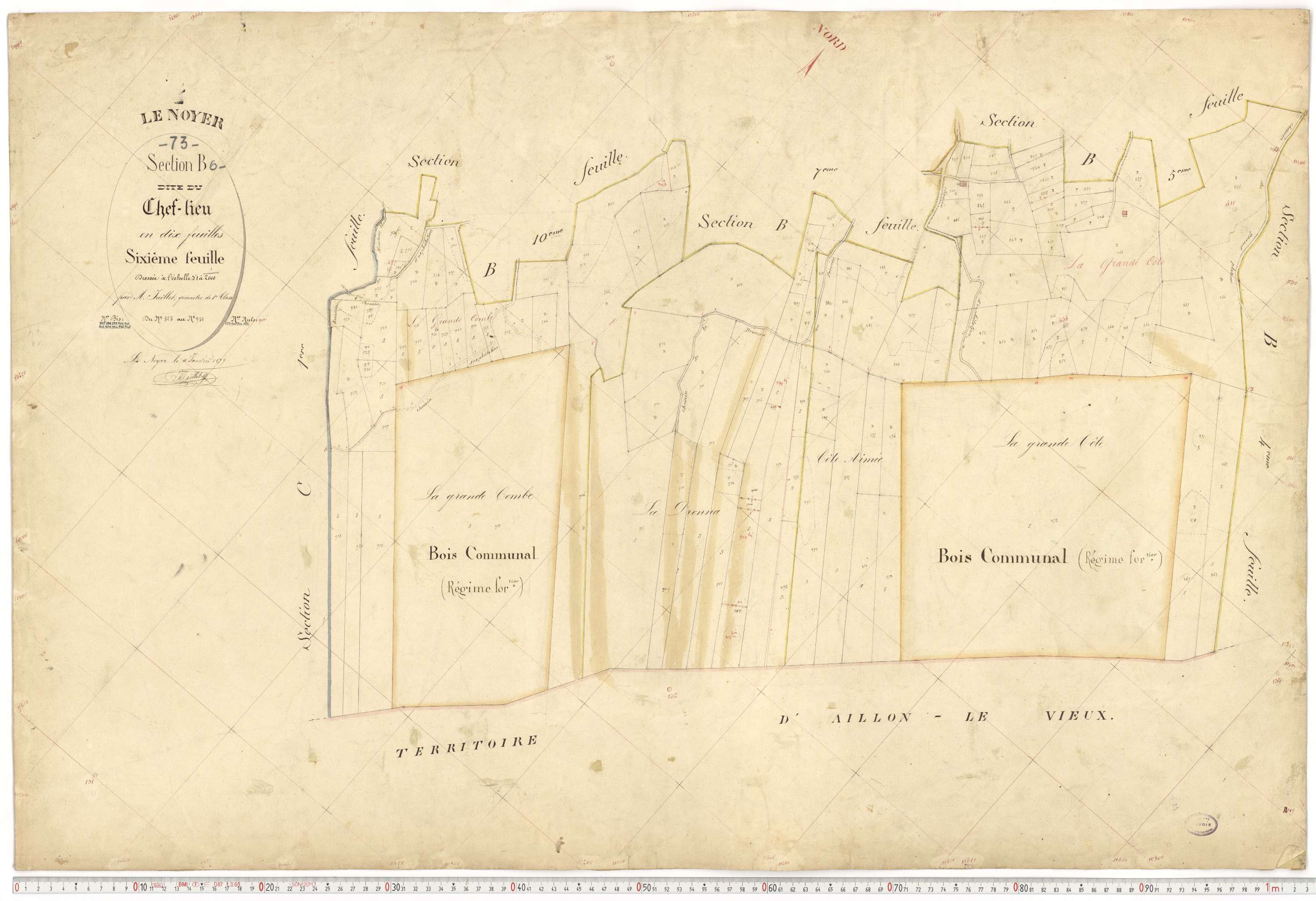 Le Noyer - Cadastre français (1879).