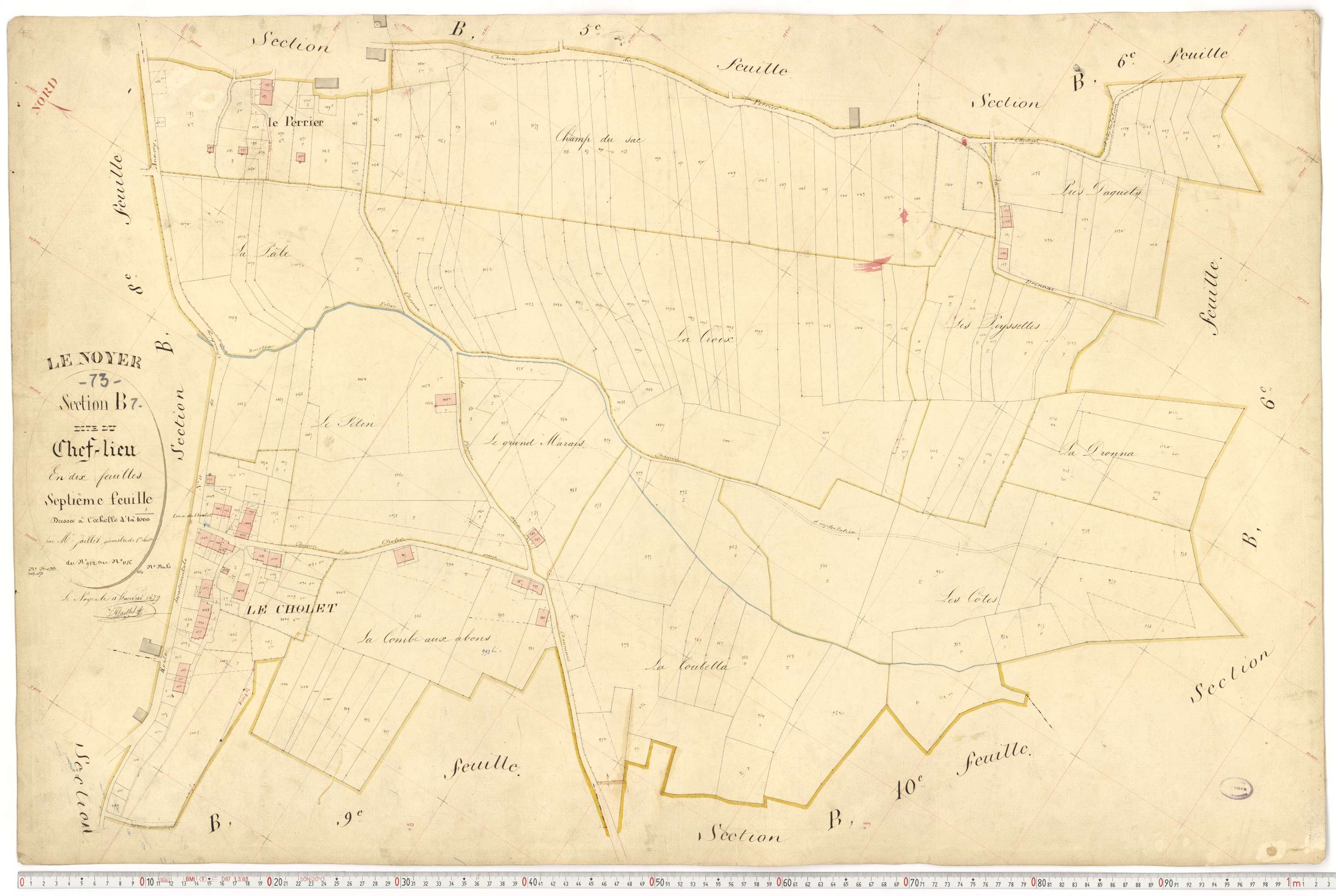 Le Noyer - Cadastre français (1879).