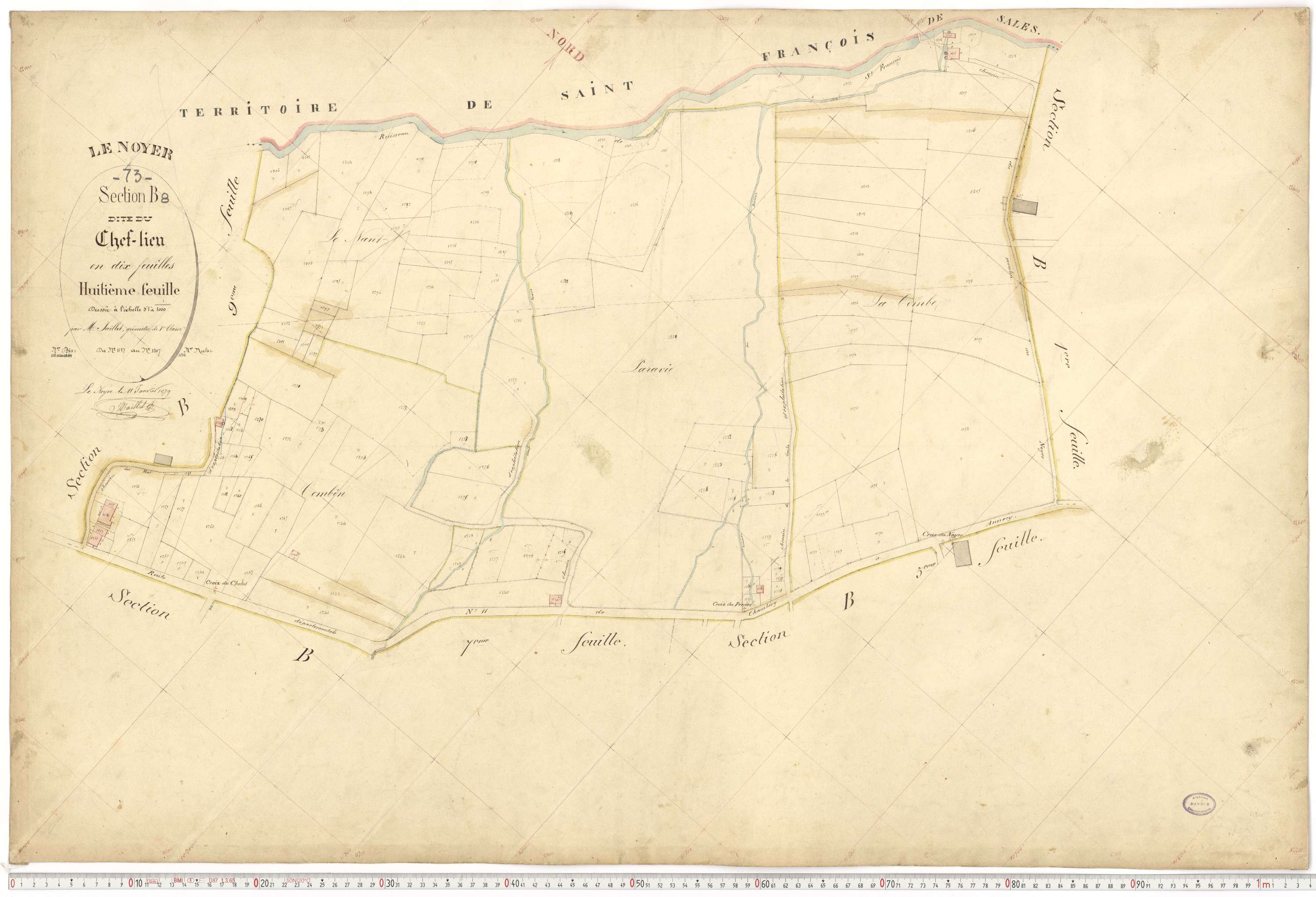 Le Noyer - Cadastre français (1879).
