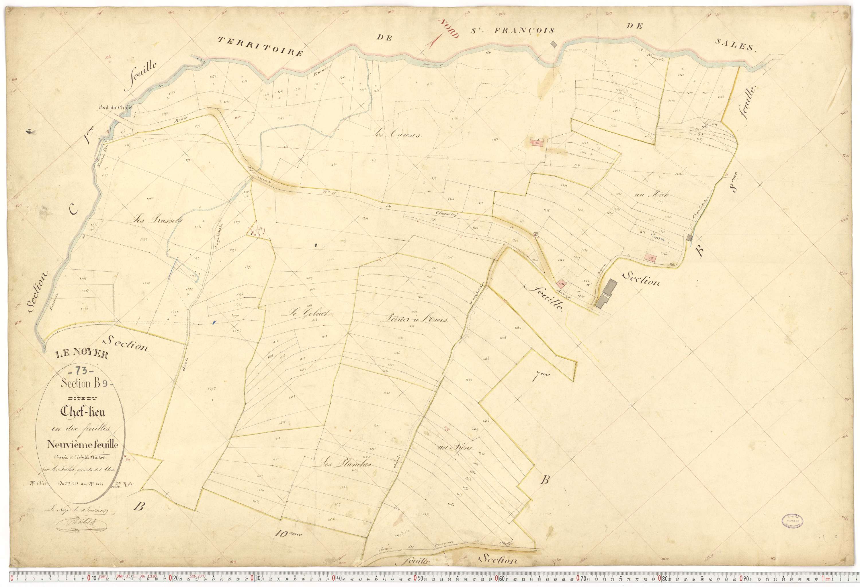 Le Noyer - Cadastre français (1879).