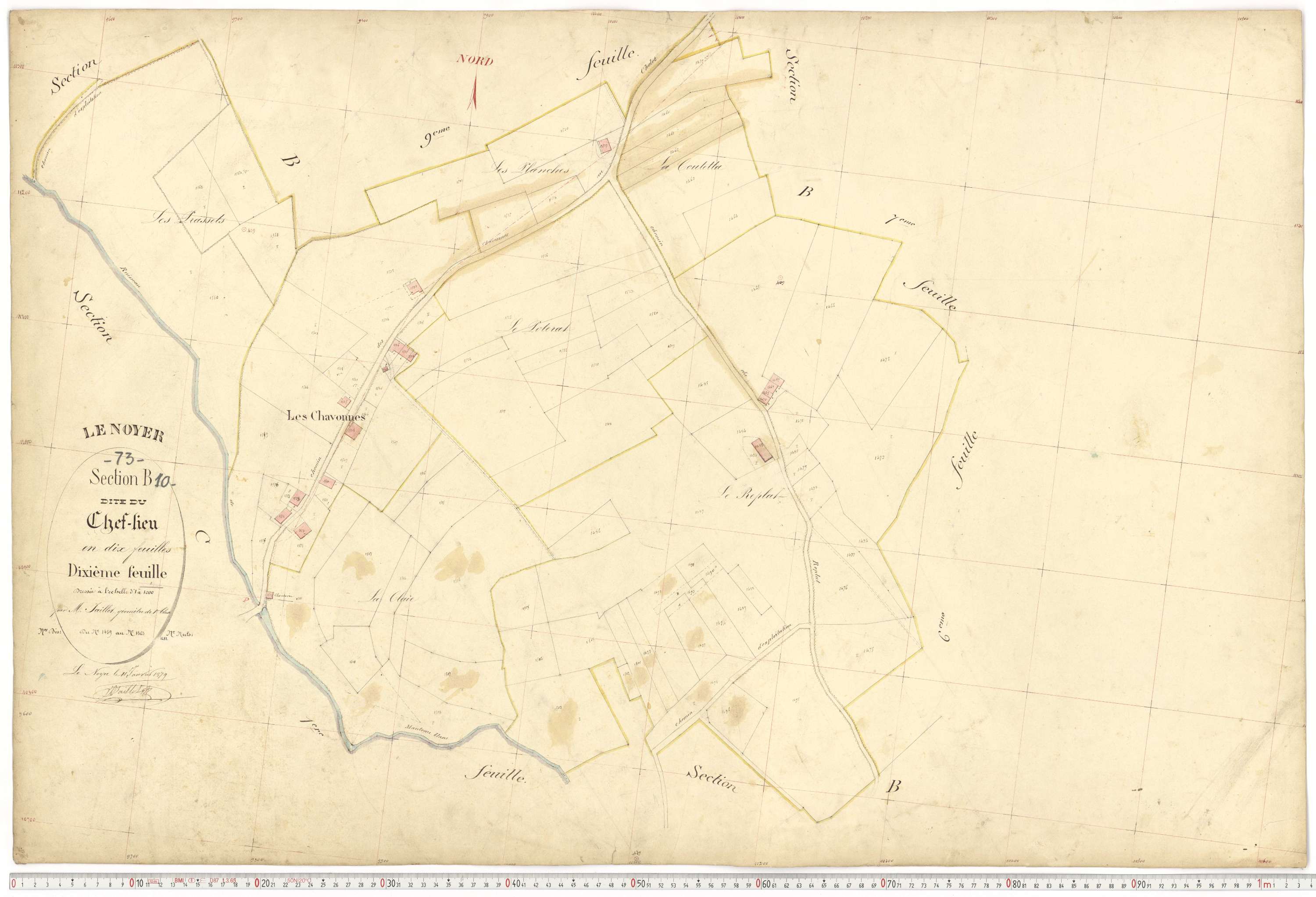 Le Noyer - Cadastre français (1879).