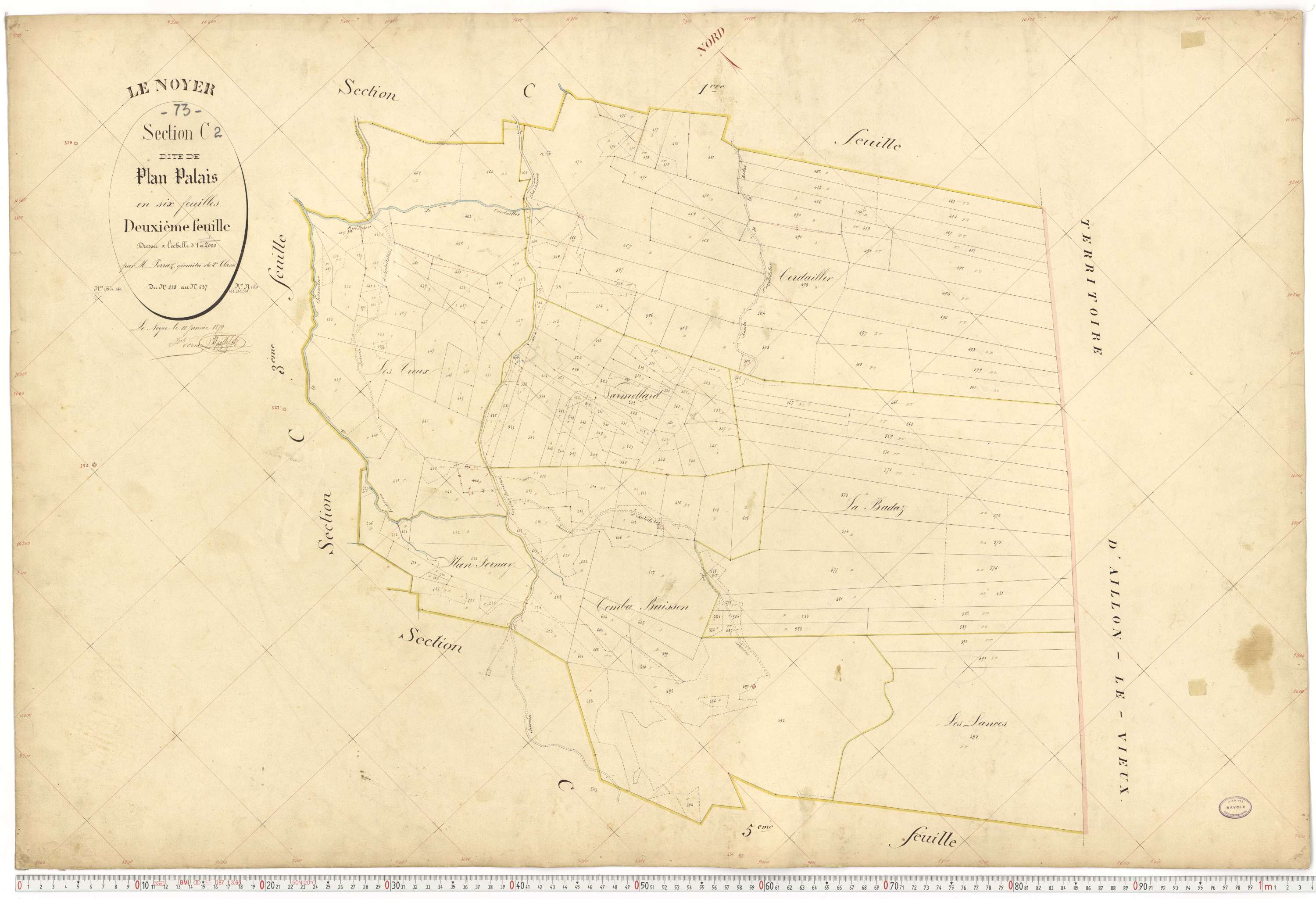 Le Noyer - Cadastre français (1879).