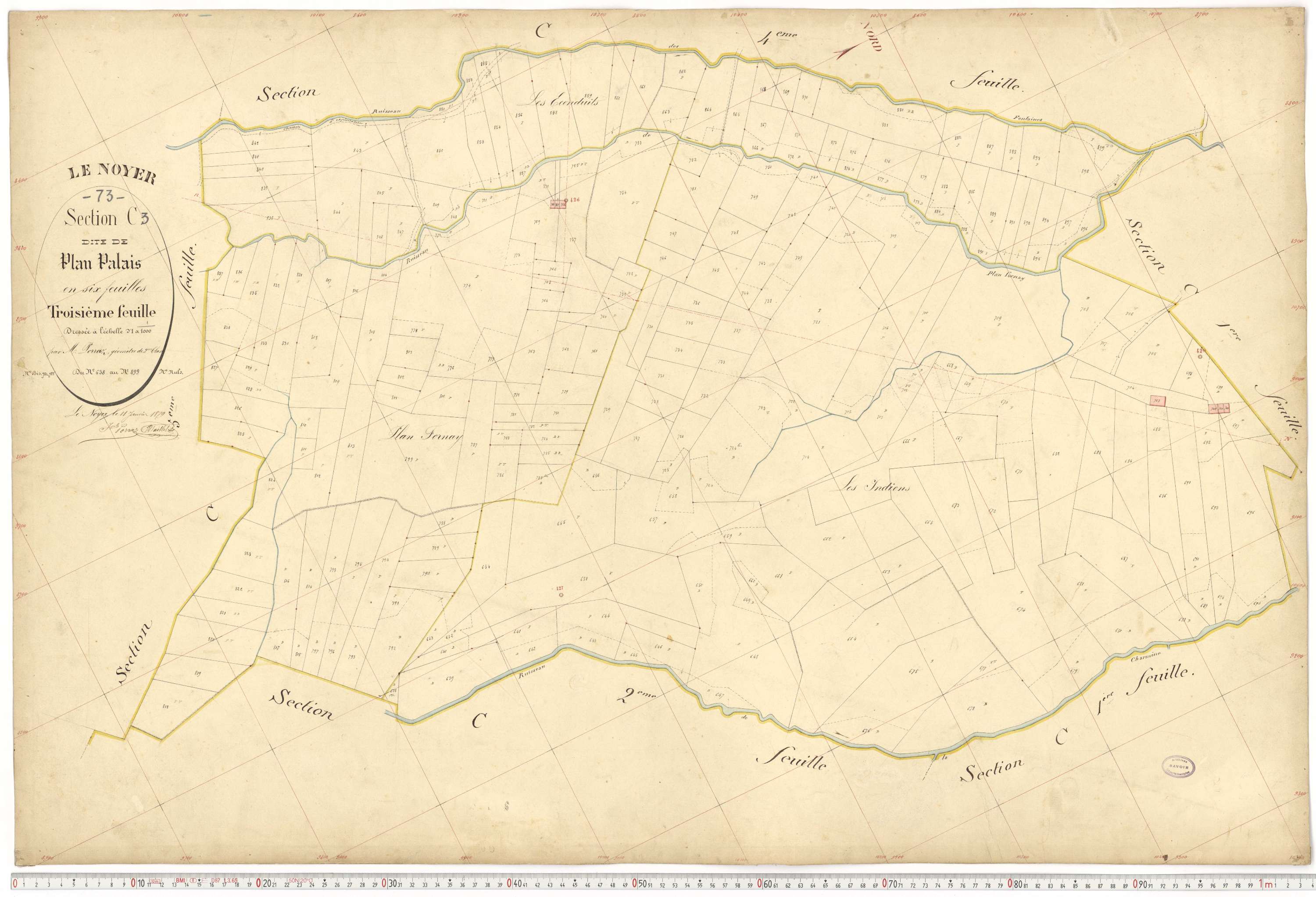 Le Noyer - Cadastre français (1879).