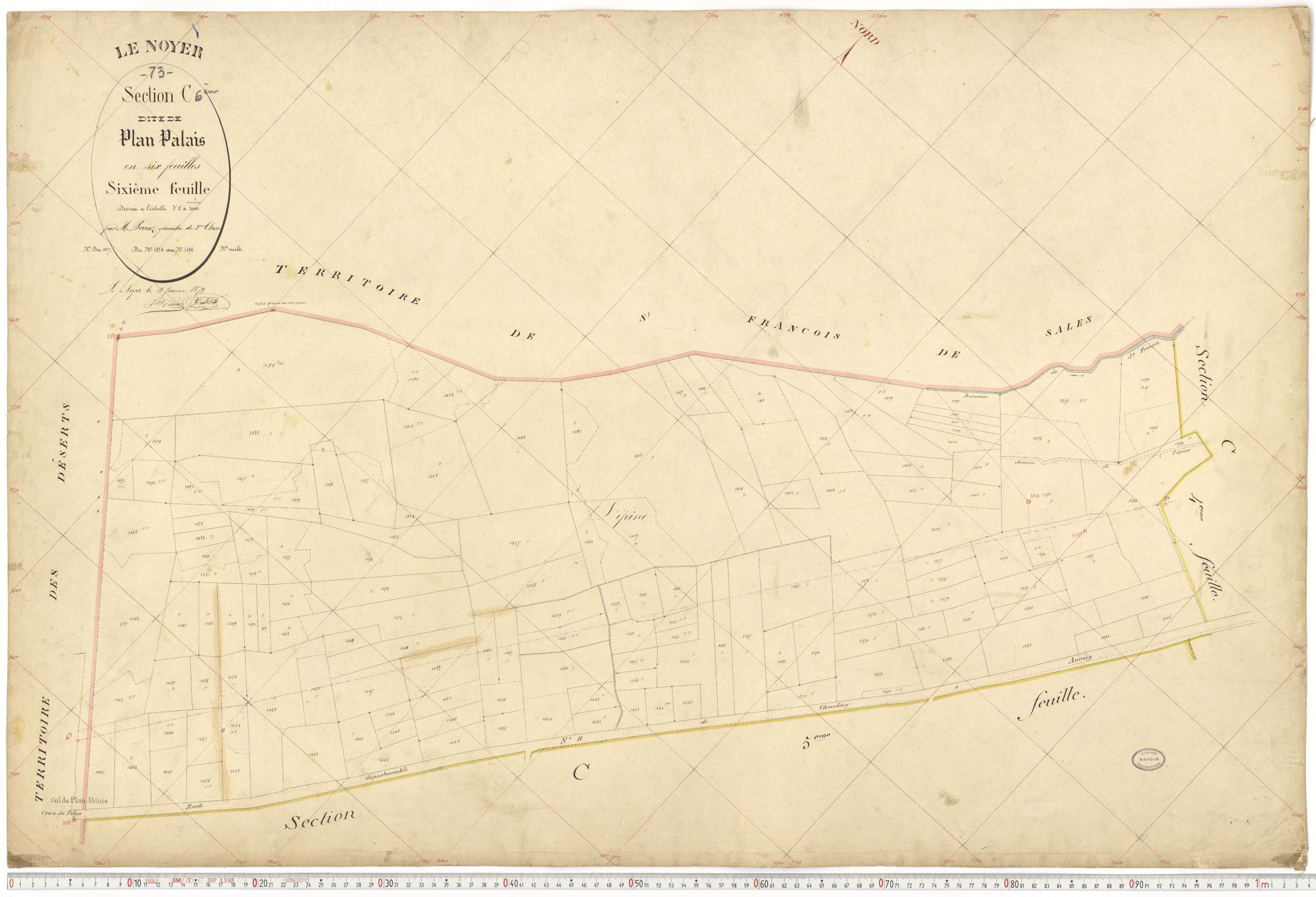 Le Noyer - Cadastre français (1879).