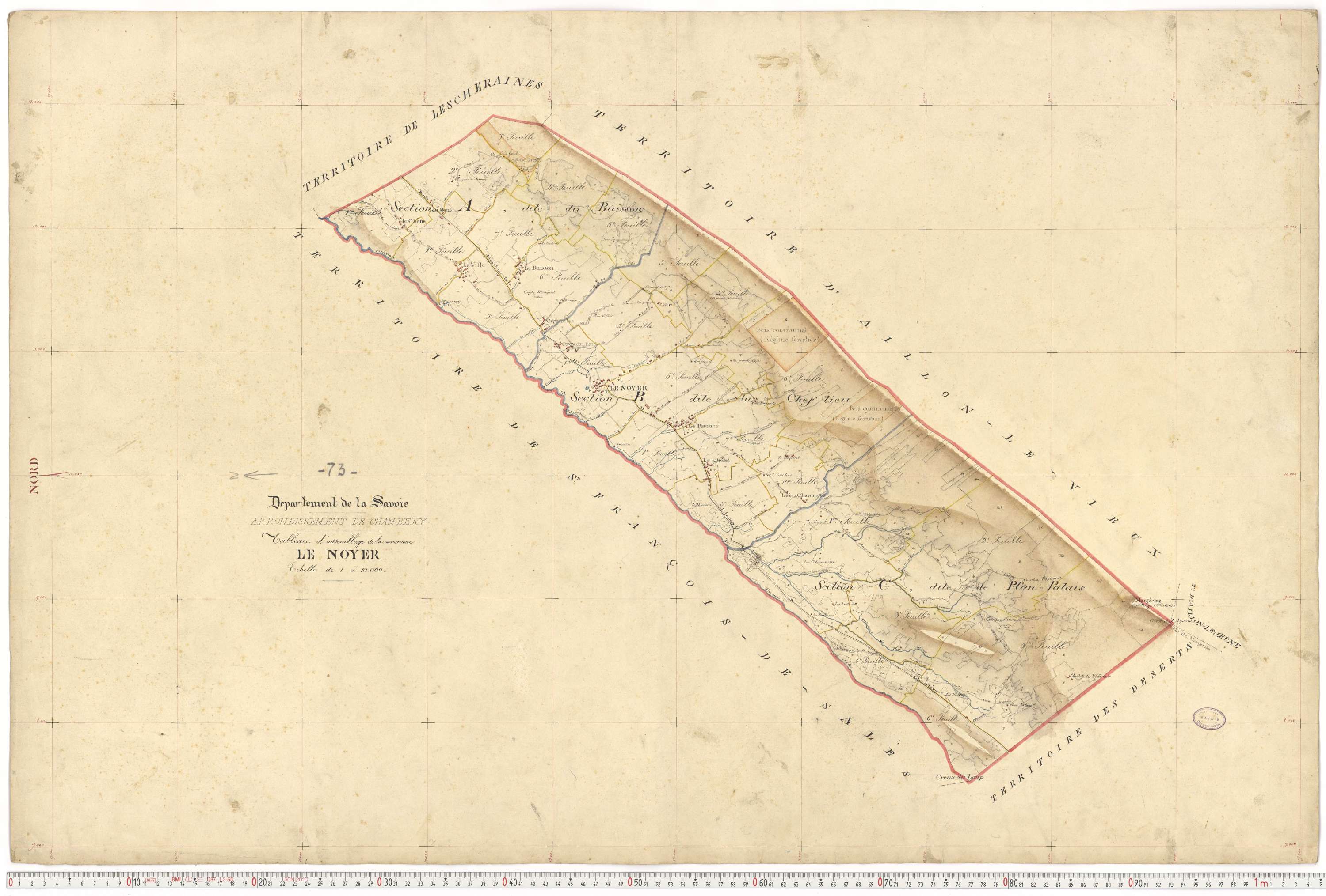 Le Noyer - Cadastre français (1879).
