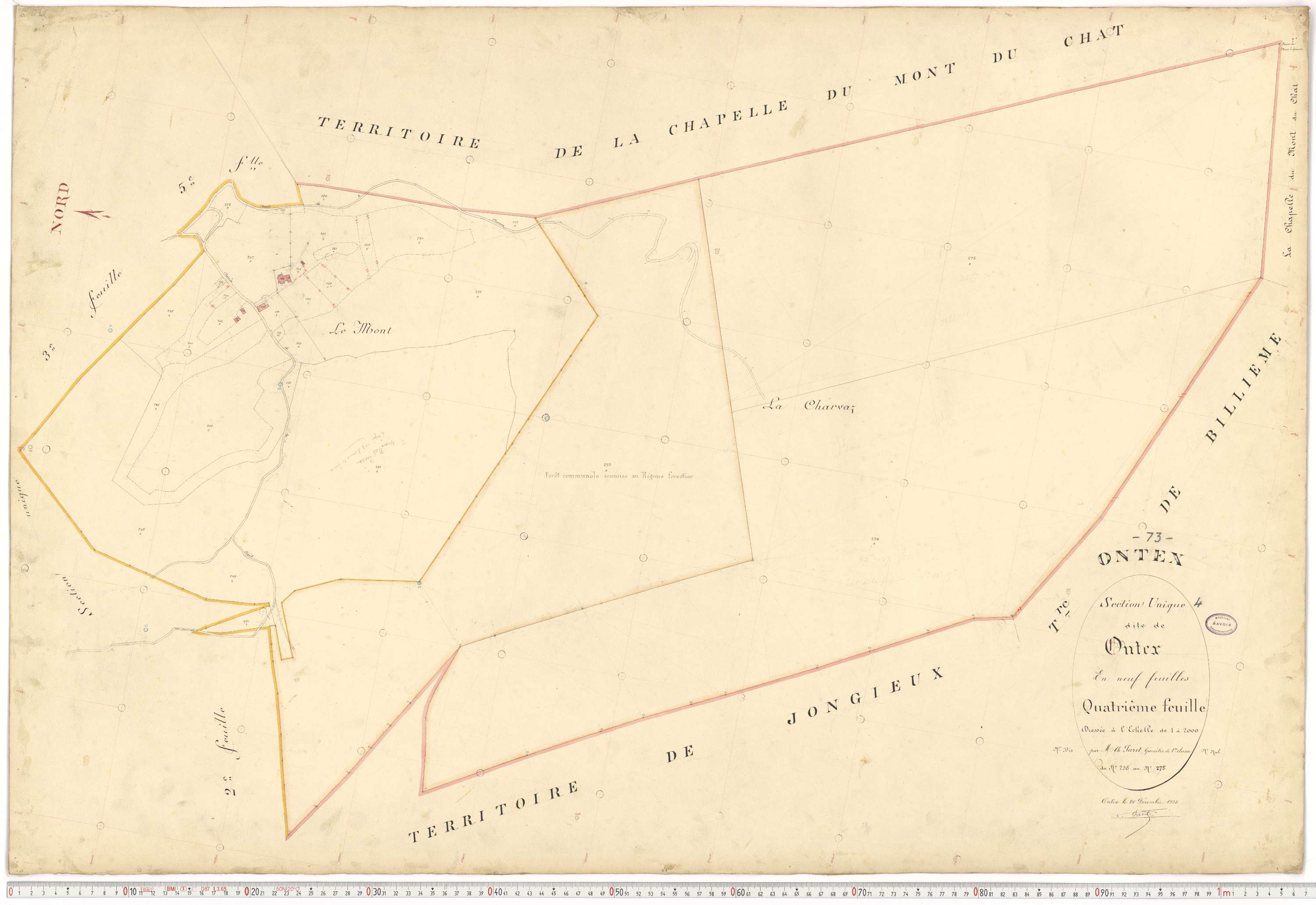 Ontex - Plans cadastraux du premier cadastre français.
