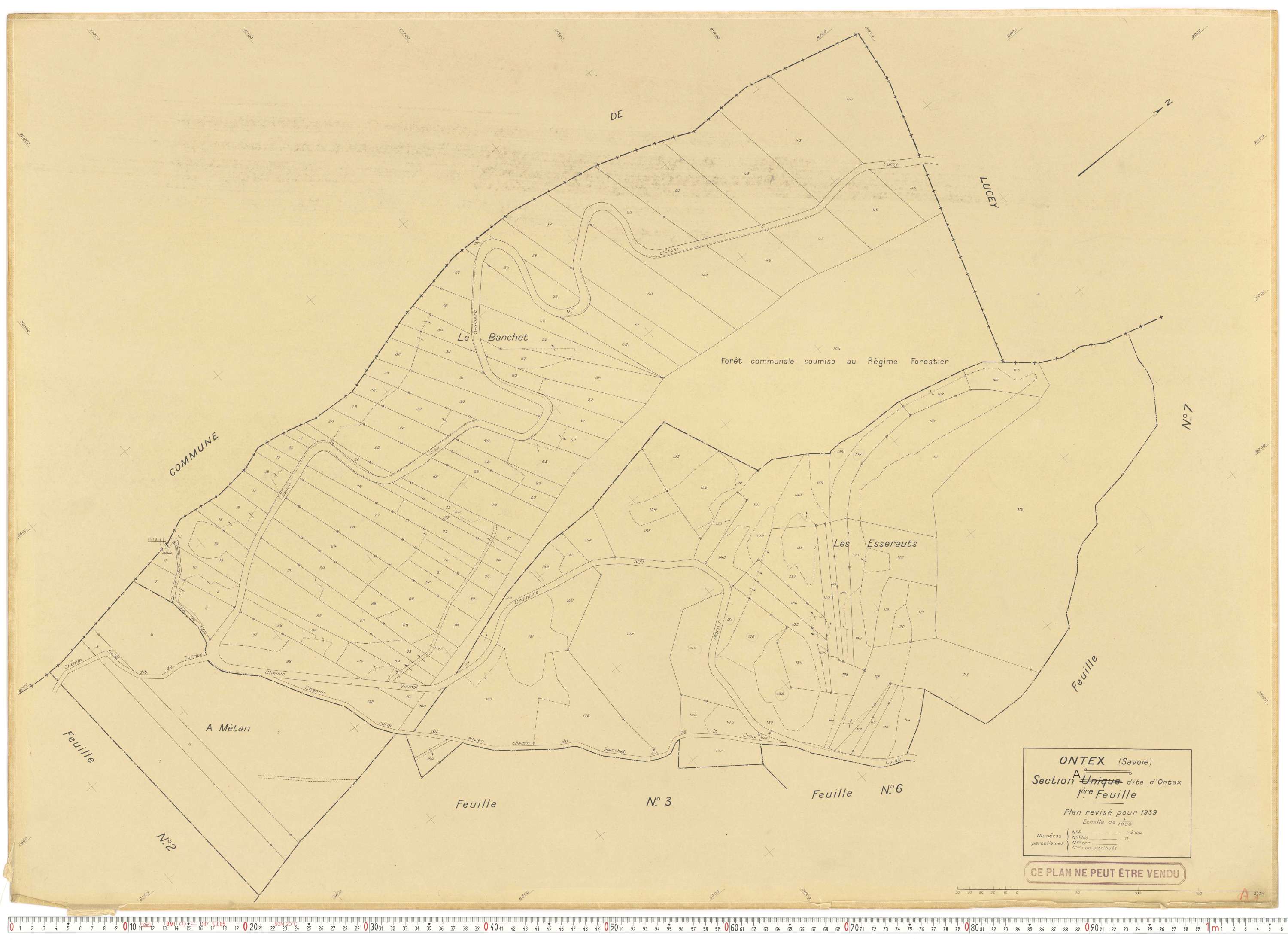 Ontex - Plans cadastraux du cadastre rénové en 1939 et mis à jour en 1988.