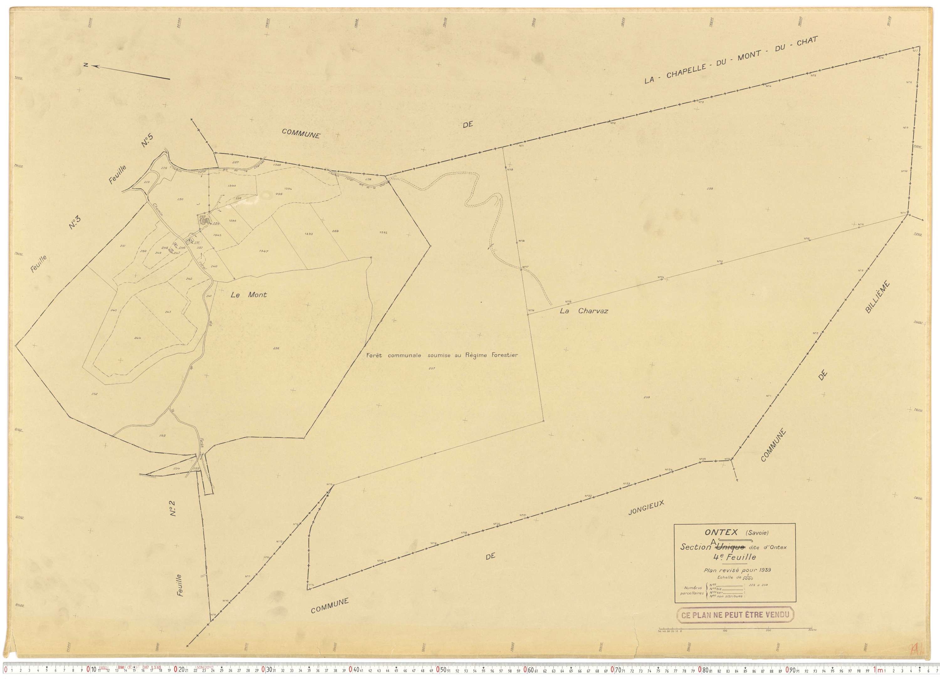 Ontex - Plans cadastraux du cadastre rénové en 1939 et mis à jour en 1988.