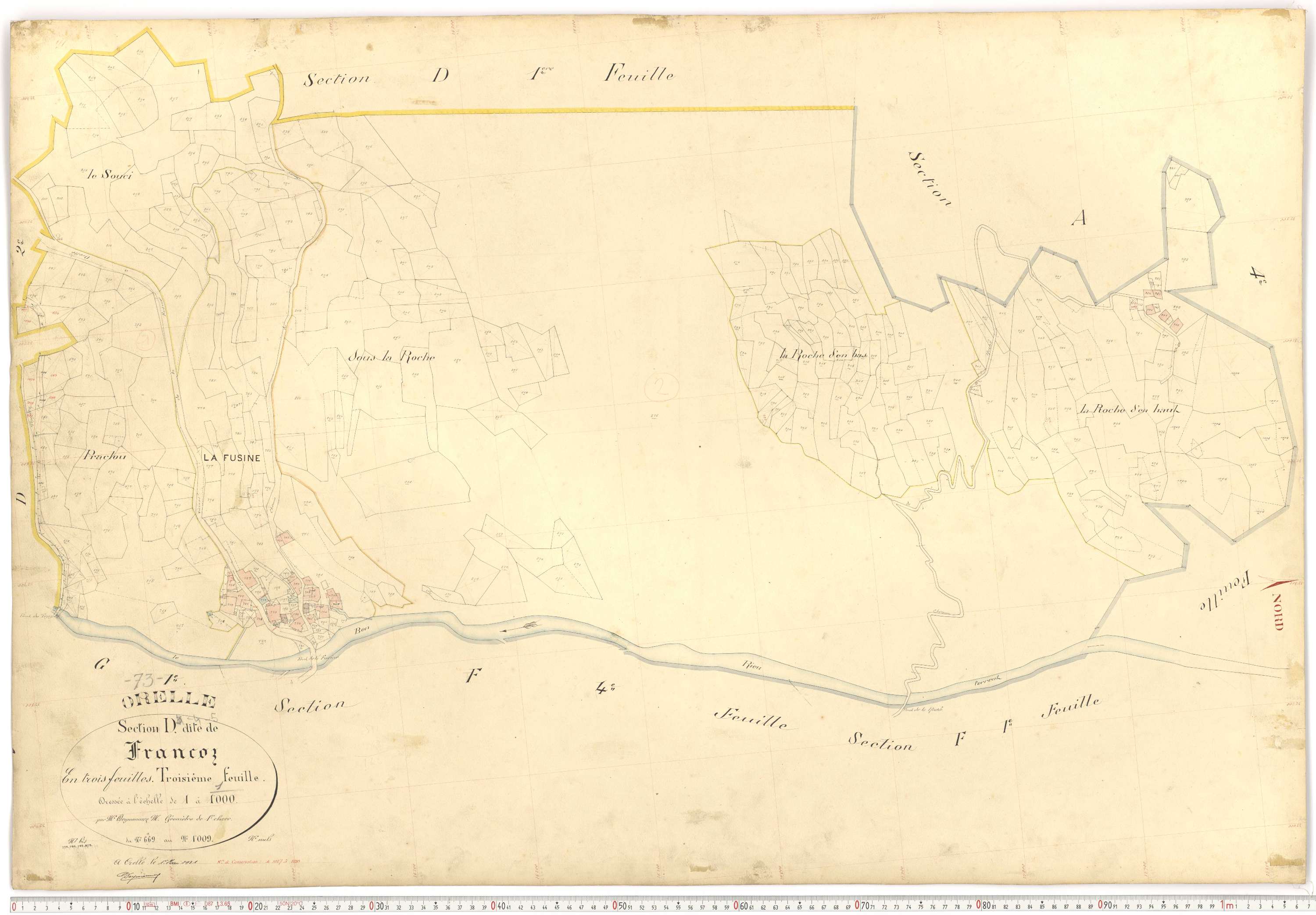 Orelle - Plans cadastraux du premier cadastre français.